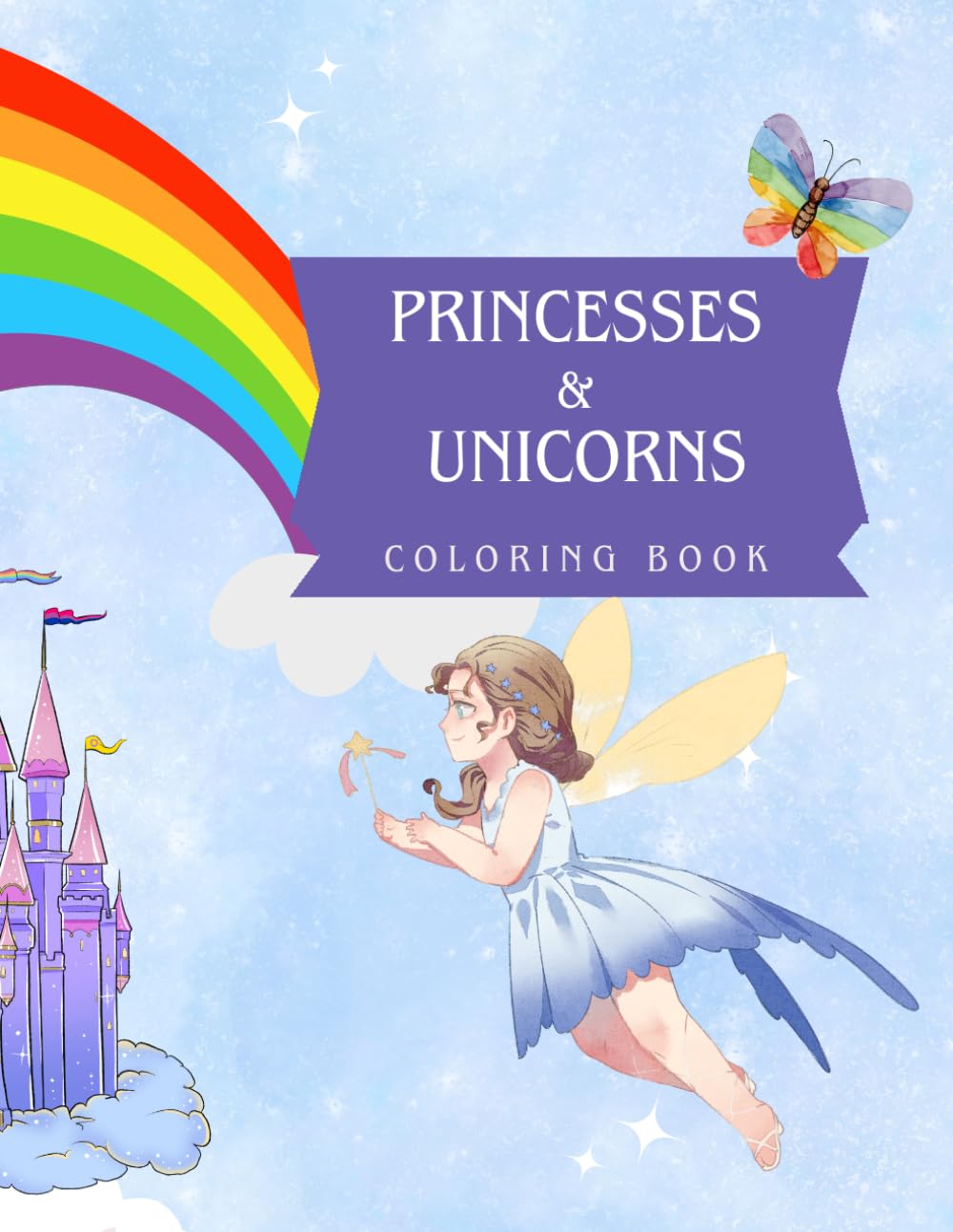 Princess & Unicorn Coloring Book for Kids: Fun Fantasy Activity Book for Kids