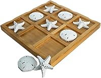 Vista 7 de Starfish Tic Tac Toe Juego – 9 x 9 pulgadas – Juego de Tic Tac Toe de playa – Mesa de café de casa de playa costera – Decoración de Tic Tac Toe
