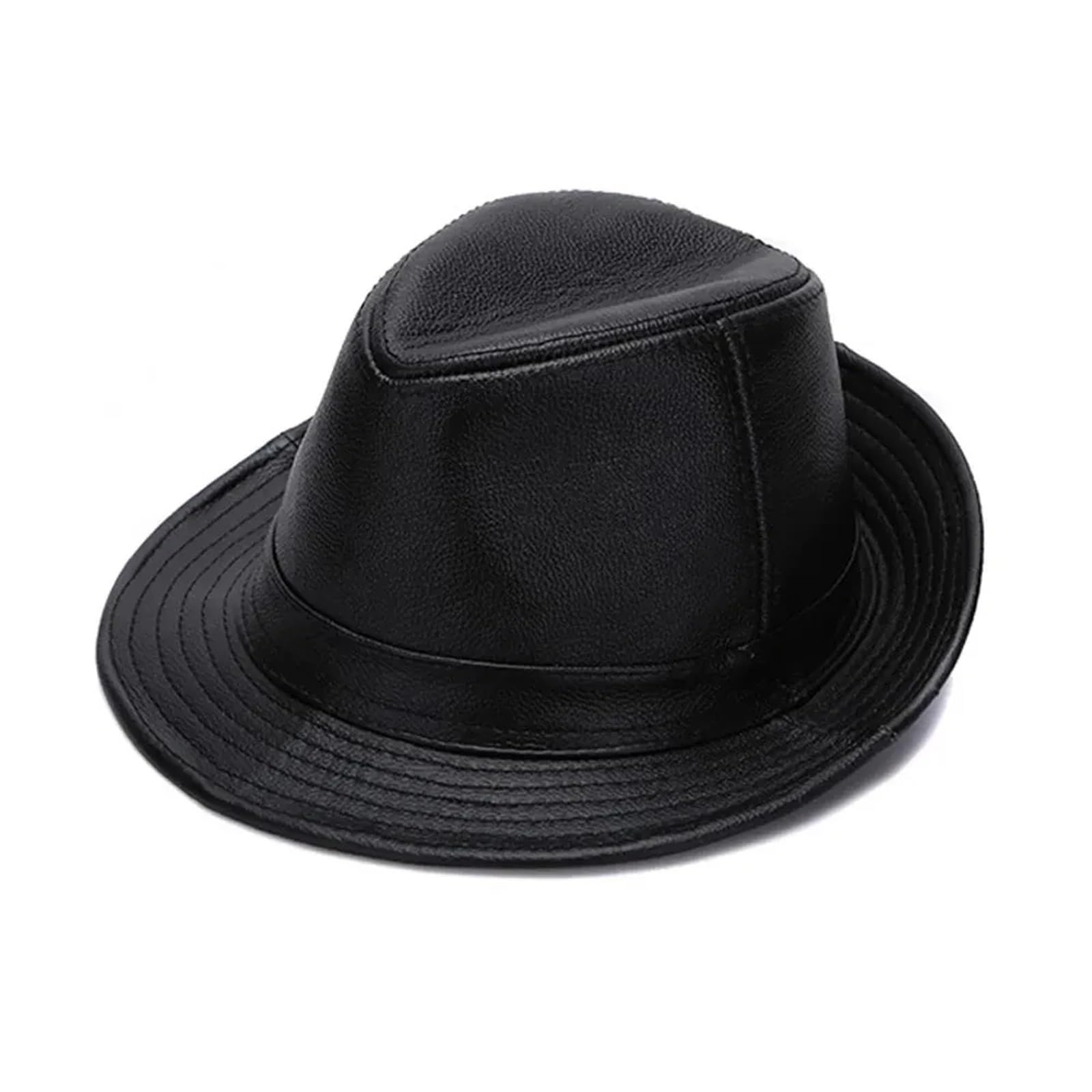 Cappello da Cowboy Cappelli da Cowboy Cappelli in Vera Pelle di Vacchetta Autunno Inverno Uomo Caldo Cappelli a Cilindro in Vera Pelle di Vacchetta Cappellini Moda Uomo