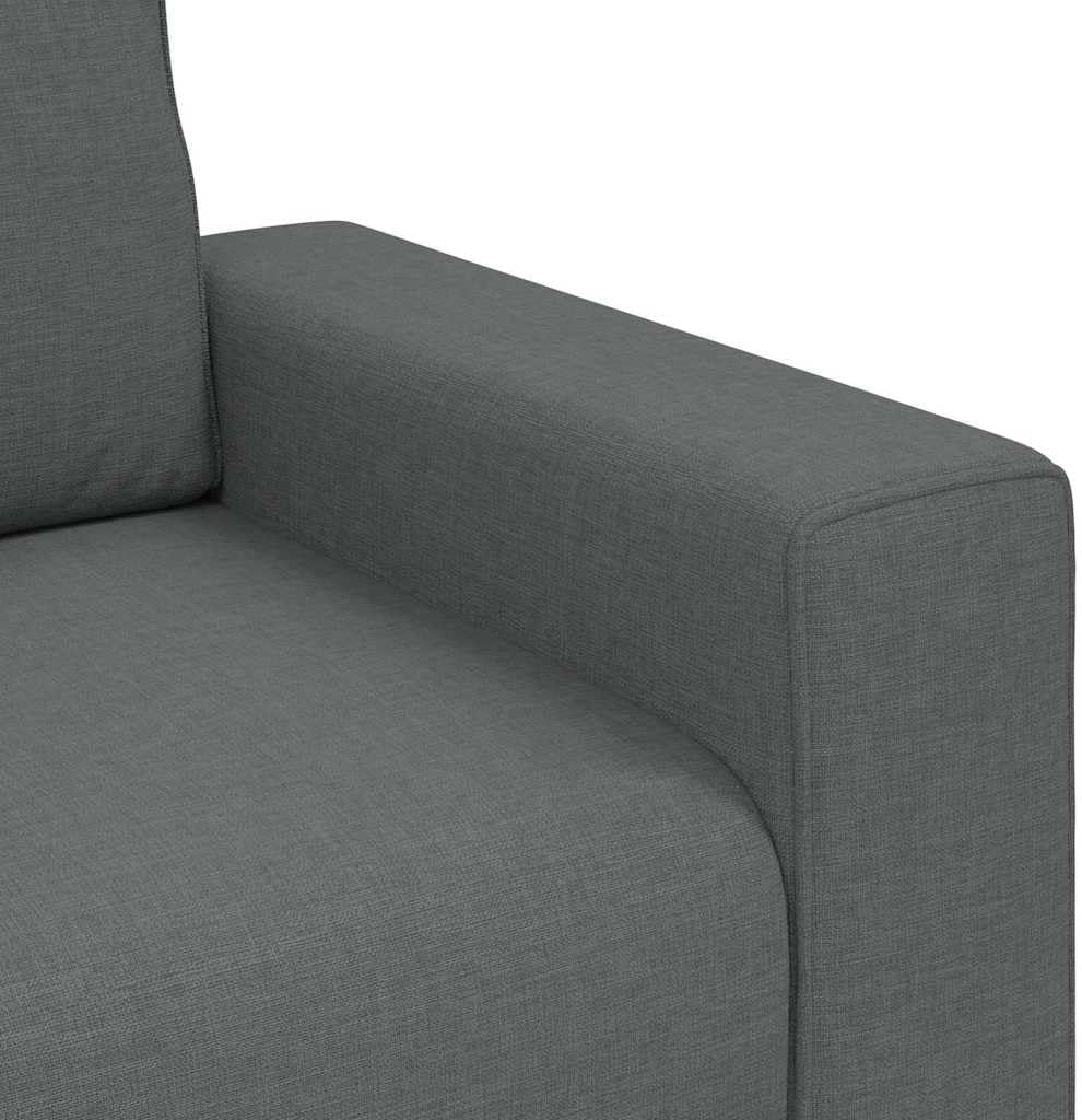 vidaXL 3-Seater Sofa Dark Gray 86.6"x30.3"x32.3" Fabric