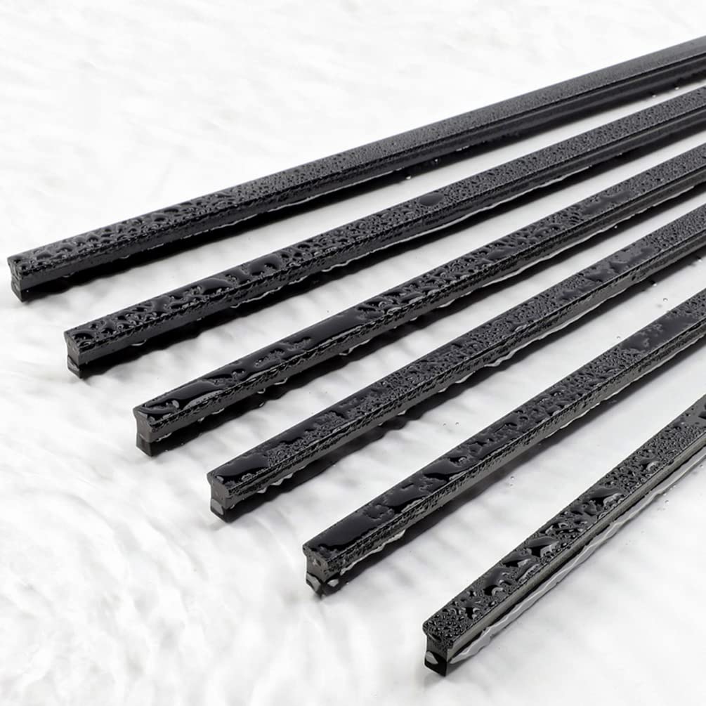 Griffe für Schränke Schwarz Lang,2 Griffe Küche Modern Massive Aluminium | Eloxierte Oberfläche T-Zuggriffe Lochzentren: 64 - 960 mm Schubladengriff für Schublade Küche Badezimmer 960mm/37.8in