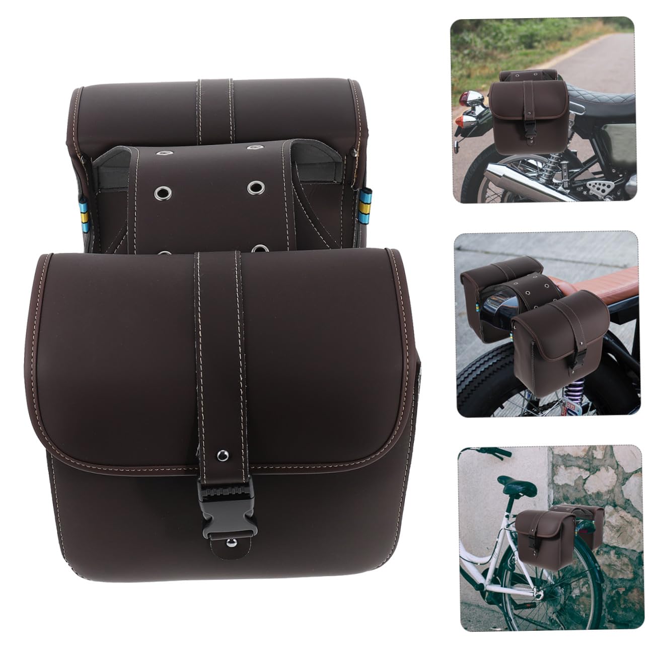 GANAZONO Motorradtasche Abnehmbar aus Leder mit Großem Fassungsvermögen für Einfach zu Reinigen und Reisetasche Motorradfahrer