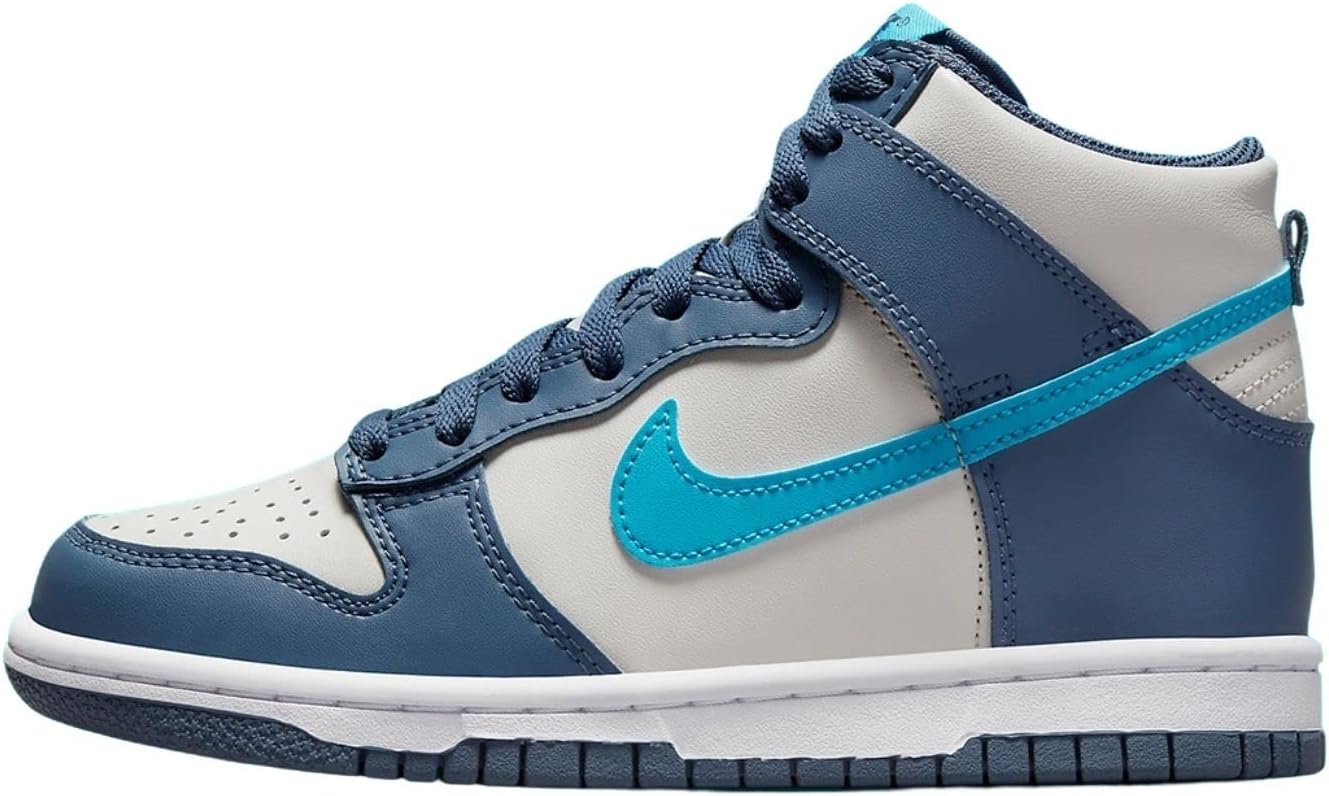 light blue high top nike dunks