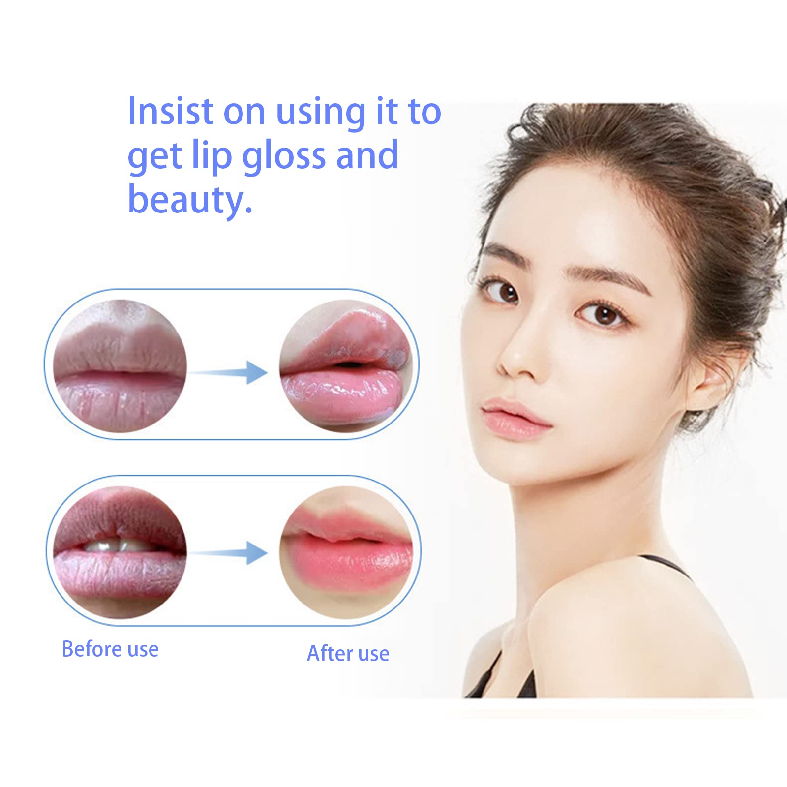 5pcs Collagen Crystal Lip Mask, Hydrating Plumping Lip Treatment - Image 3