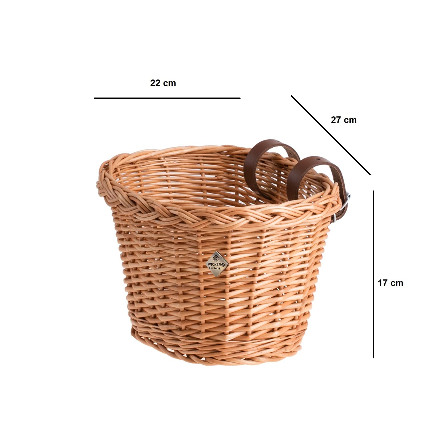 Cestino Anteriore Per Bicicletta Cestino Per Bici In Rattan Intrecciato