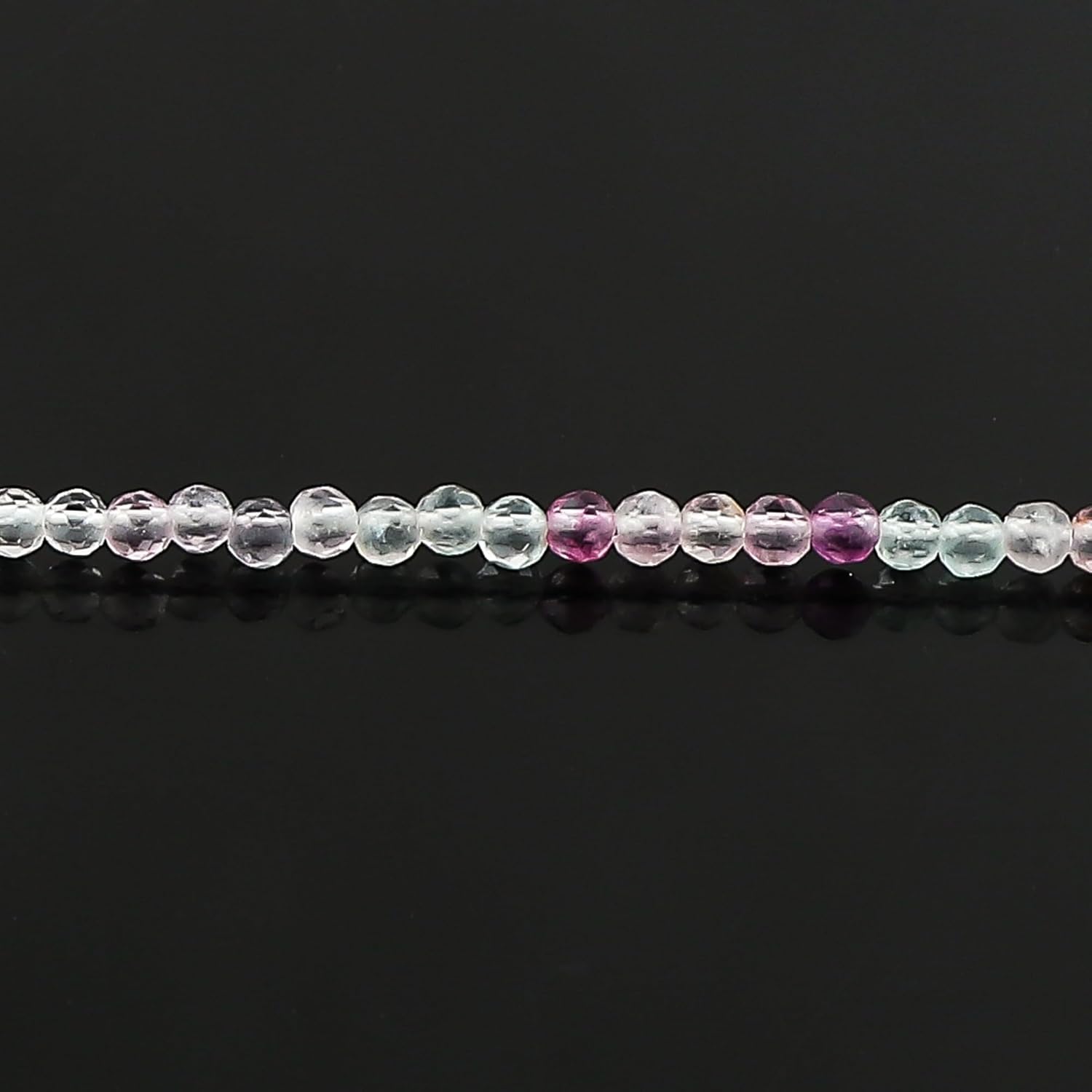 Natural Beaded Necklace Adjustable Choker Crystal Handmade Jewelry, 2 To 2.5 mm Beads, Hypoallergenic 18 Inch Gold Plated Gemstone Necklaces For Women - Image 5