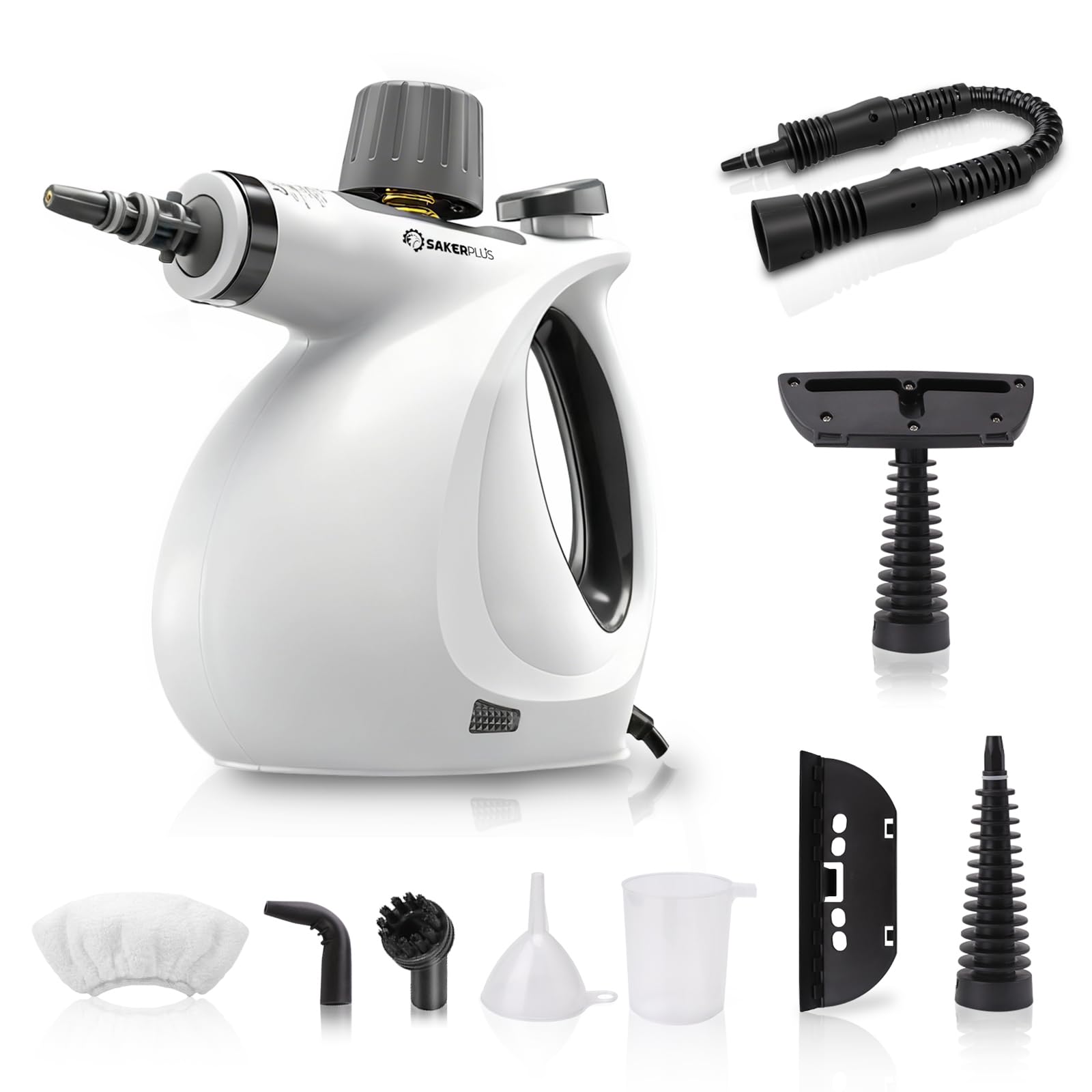 Steam Disinfection Cleaner Handheld Pressurized Steamer with 9-Piece Accessories for Multi-Surface Cleaning Natural Sanitization for Kitchen Floor 1