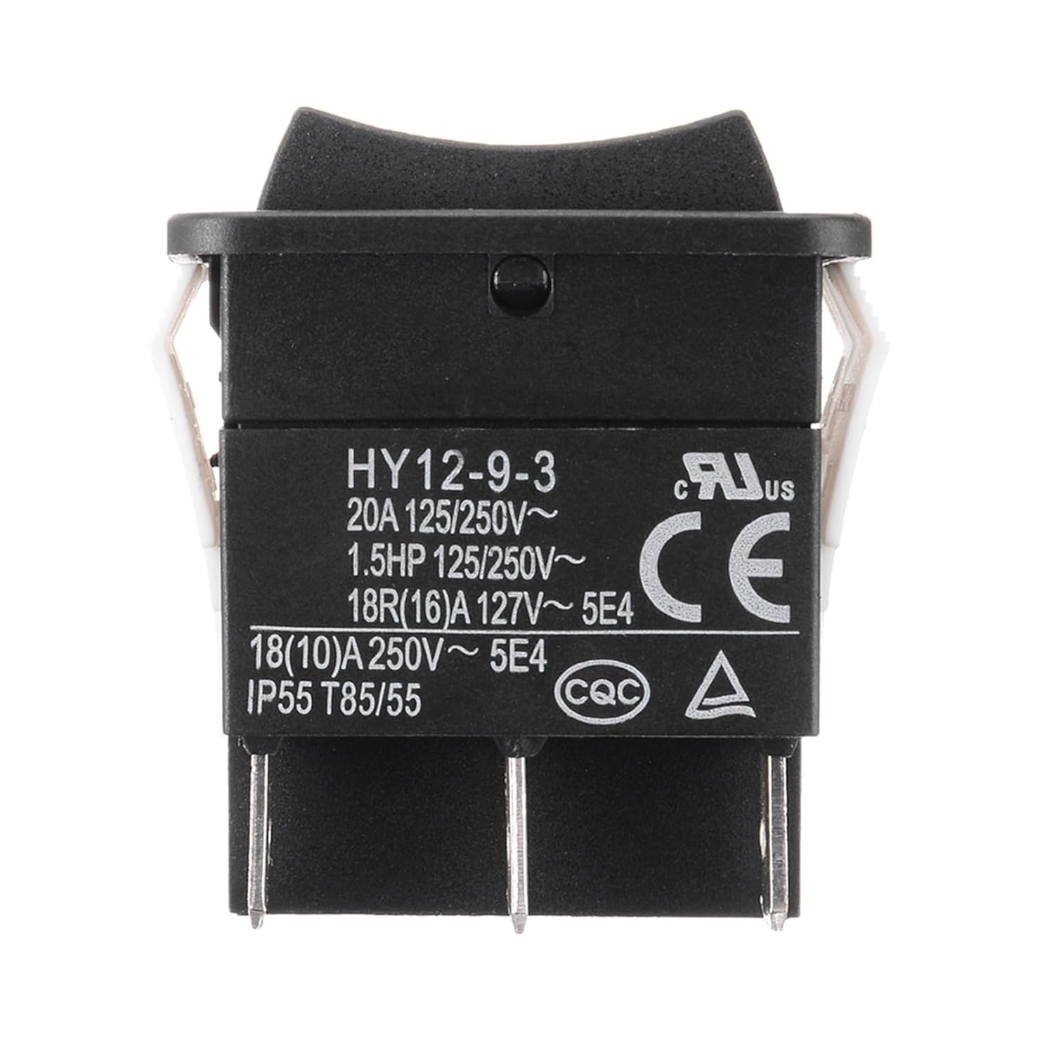 HY12-9-3 Industrial Pushbutton Switches Push Button Switch for Power Tools 6Pins On-Off-On, 2-Pack