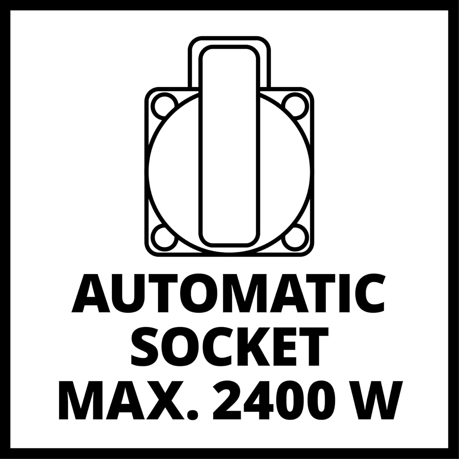 Close-up of the silent induction motor of the Einhell extraction system