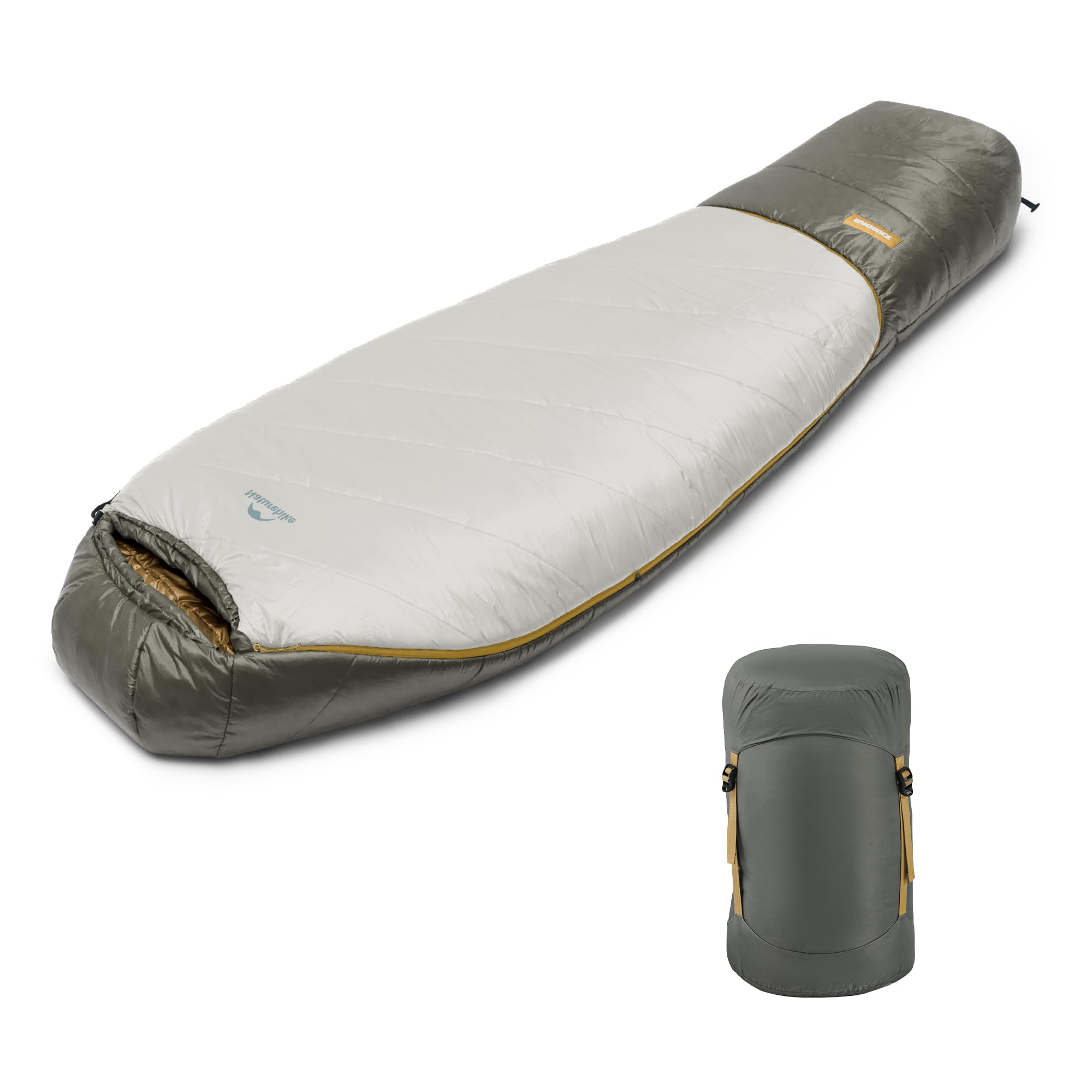 Naturehike Mujin Pro śpiwór typu mumia dla dorosłych, na 4 pory roku, ciepły, wodoszczelny, odporny na zimno, lekki, przenośny, na kemping, wędrówki, podróże na świeżym powietrzu