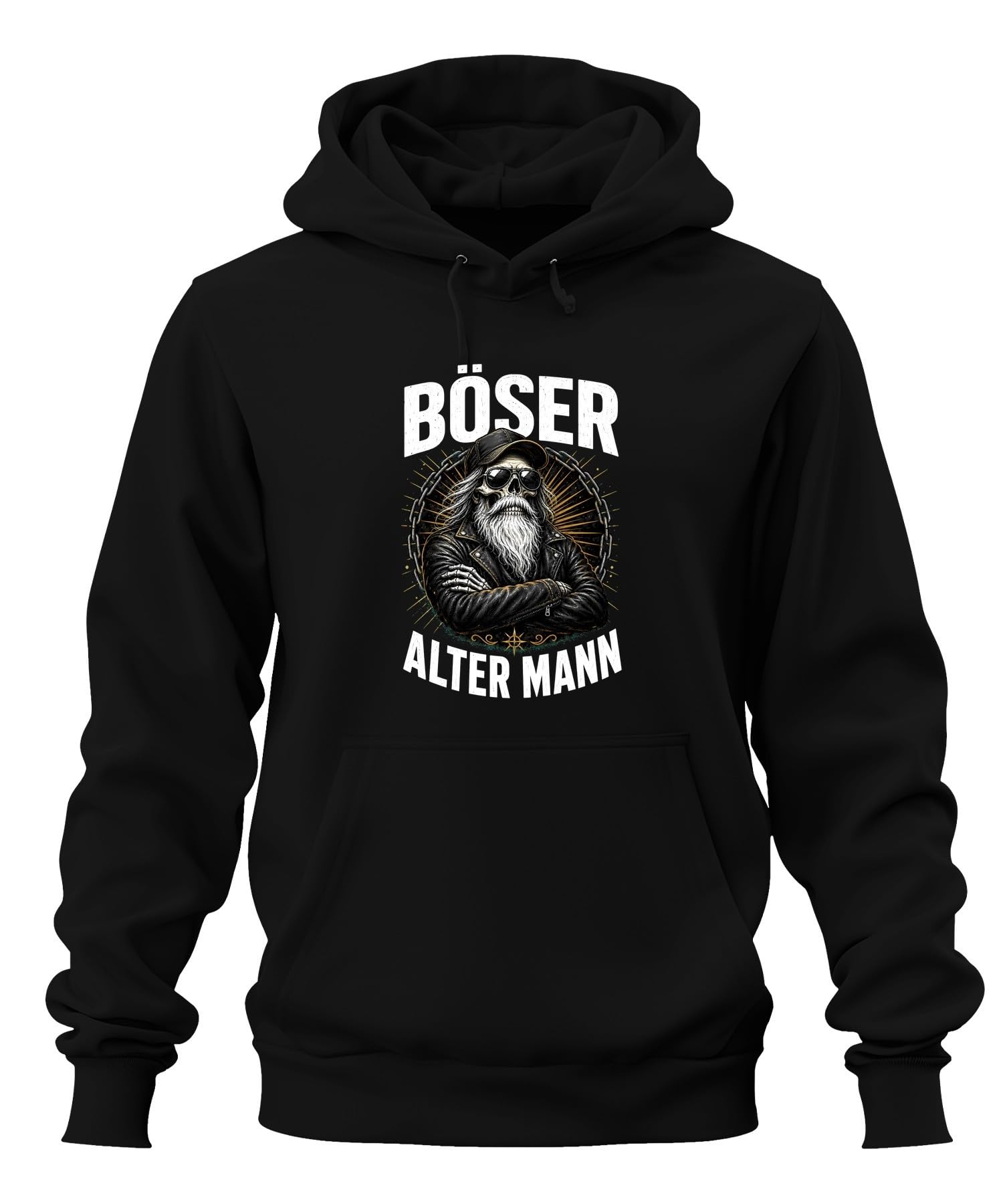 Böser Alter Mann Skelett Statement Hoodie