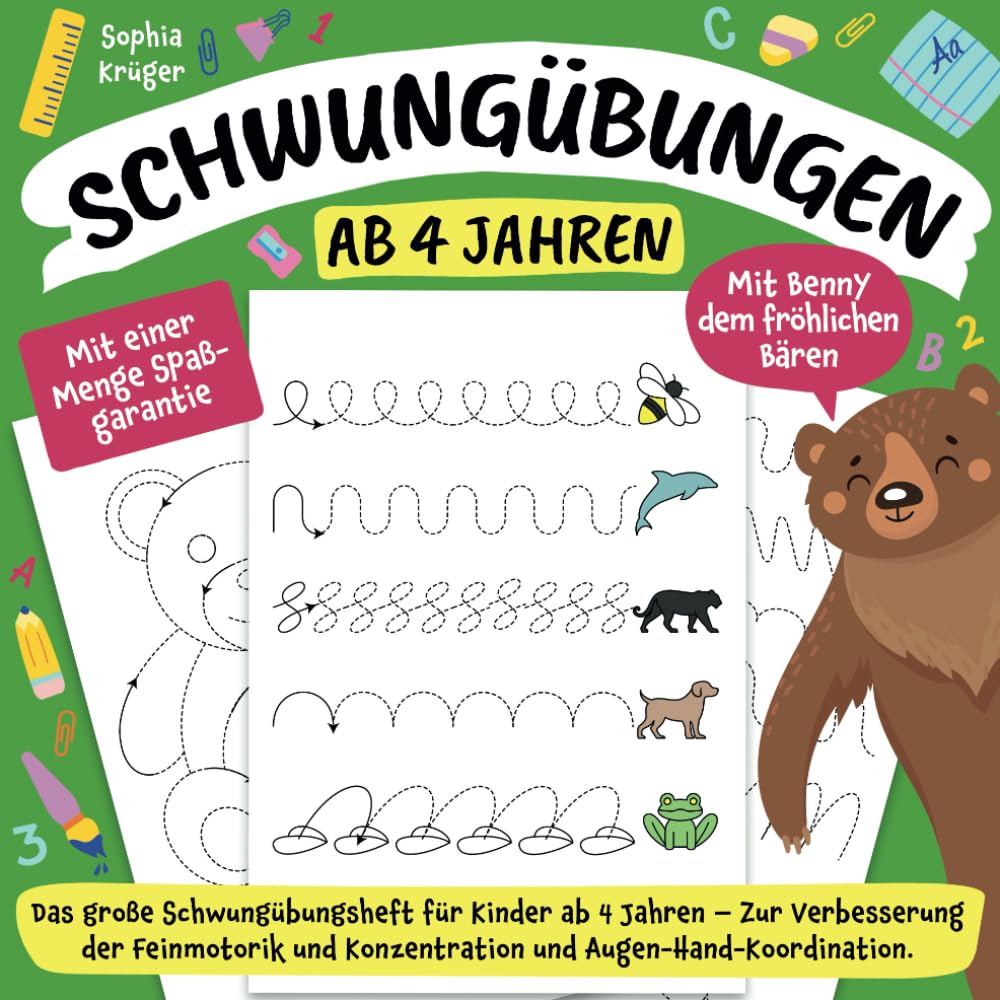 Schwungübungen ab 4 Jahren: Das große Schwungübungsheft für Kinder ab 4