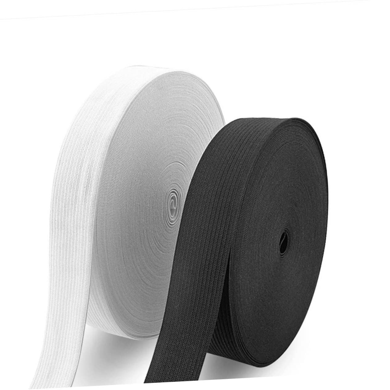 1rotolo Banda Elastica Piatta da Metri per Cucire Abbigliamento e Accessori Fettuccia Stretch Bianco per Progetti Fai da Te e Moda