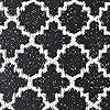 iCustomRug Fashion Loop Area Rug Runner Kitchen Entry Living Bedroon Hallway Washable Anti-Skid & Stain Resistant 28" X 14' Trellis Black #1