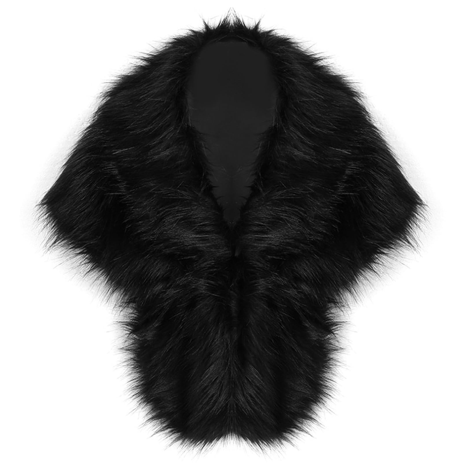 Jazuaiao Furry Faux Furs Shoulder Capes Multiuse Neck Scarf Shawl Wrap for Party Wear Shoulder Wrap Accessory Date Accessory