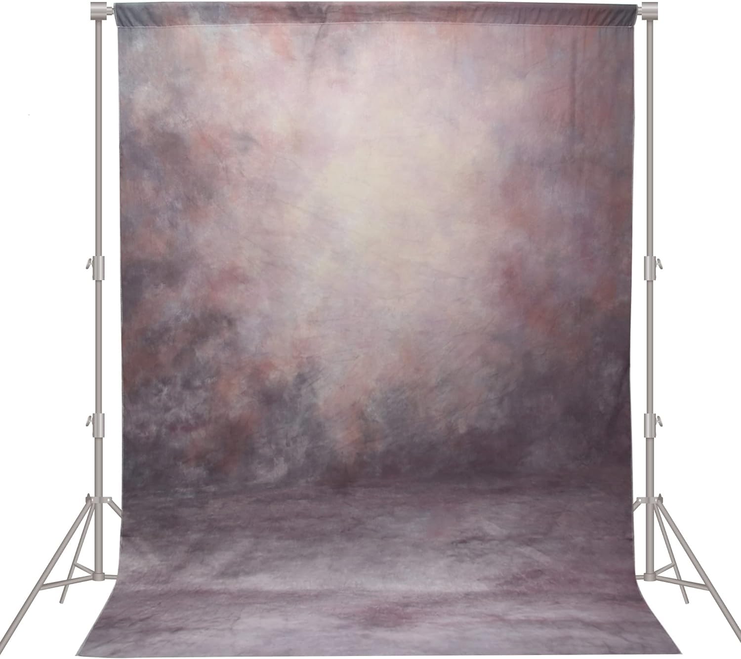 Haboke Abstract Professional Photography Backdrop for Portrait Photo Props Booth Background Photoshoot Studio with Ployester Fabric Roller Pocket on Top (8x12,Purple)