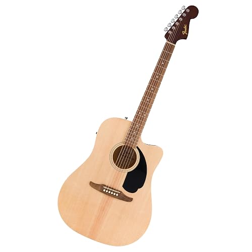 Fender California Debut Redondo CE Series Beginner Acoustic Guitar, Natural