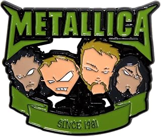 Metallica Since 1981 Heads Pin Badge Size One Size