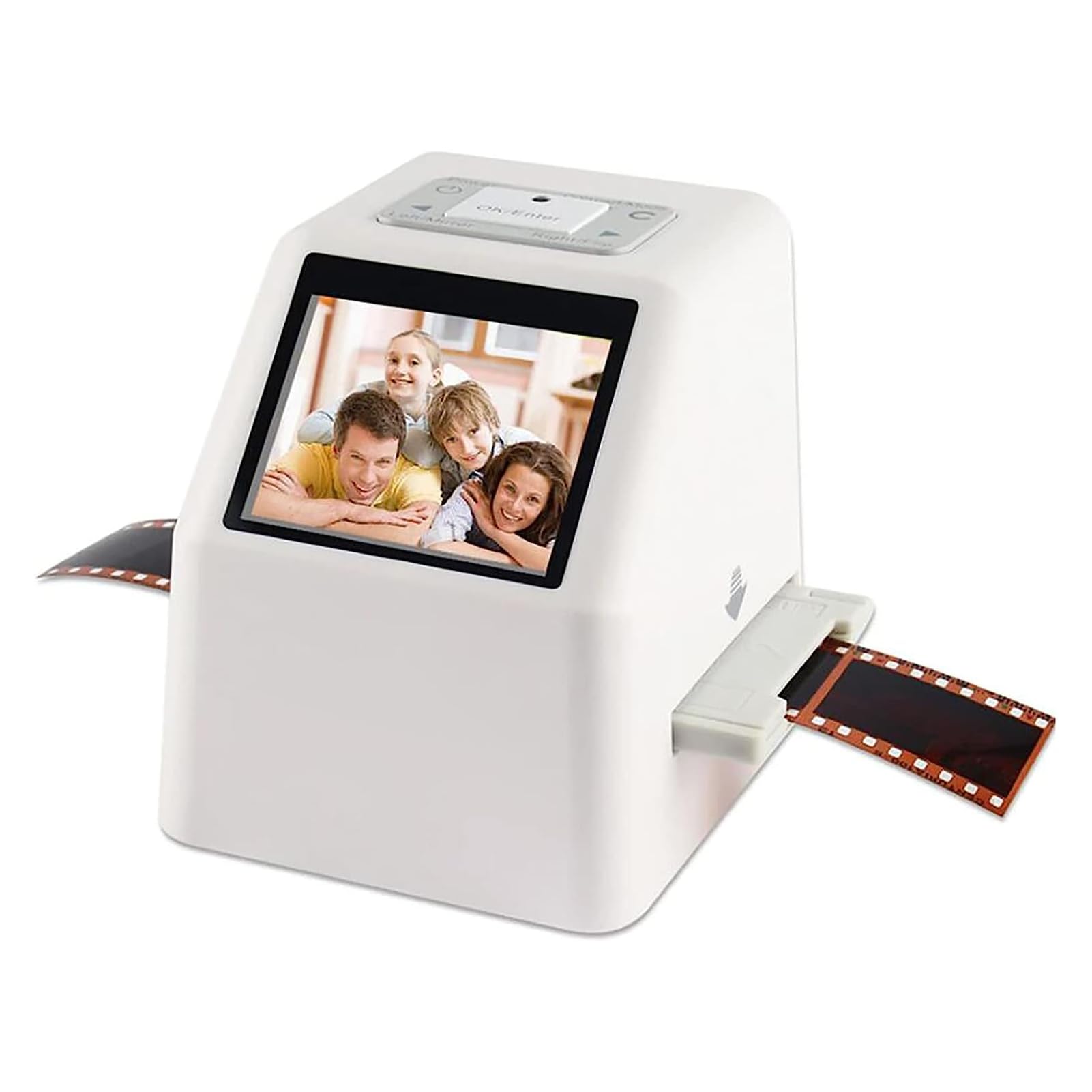 Scanner De Diapositives Et Films 22 MP - Convertit Films 135, 126, 110, 8mm En JPG - Avec écran 2", Capteur CMOS - 12