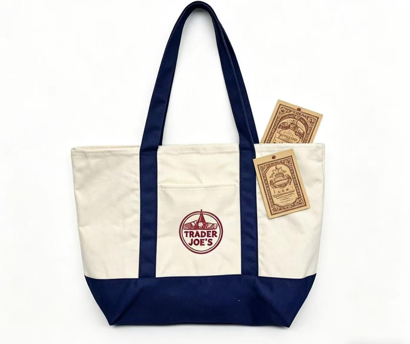 Inspired Canvas Tote Bag - Large Capacity Reusable Shopping Bag, Fashion Color Block Embroidered Shoulder Bag for Women, Casual Daily Beach Travel Grocery Bag