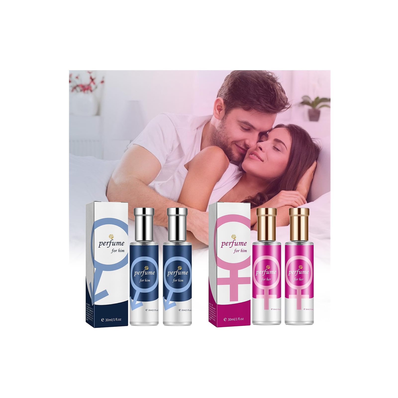 Cupid Hypnosis Cologne for Men, 2 pcs Magical Cupid Fragrances for Men, Long Lasting Romantic Perfume, Romantic Perfume Spray, Eau De Toilette Spray 30ml