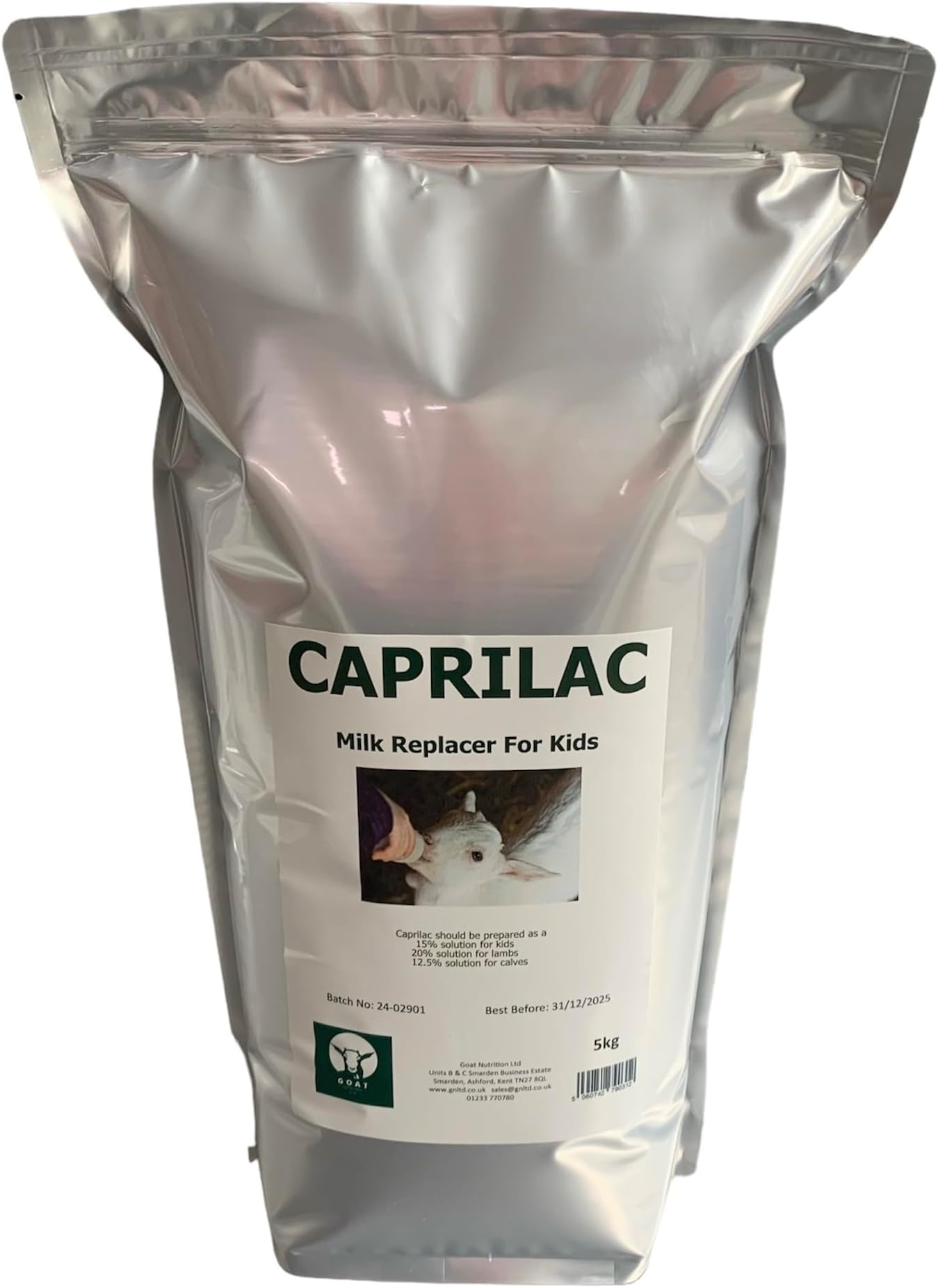 Caprilac Goat Milk Replacer - 5kg – Skim Milk Powder for Rapid Growth & Development – Easy to Mix, Highly Digestible, 11 Vitamins & Minerals