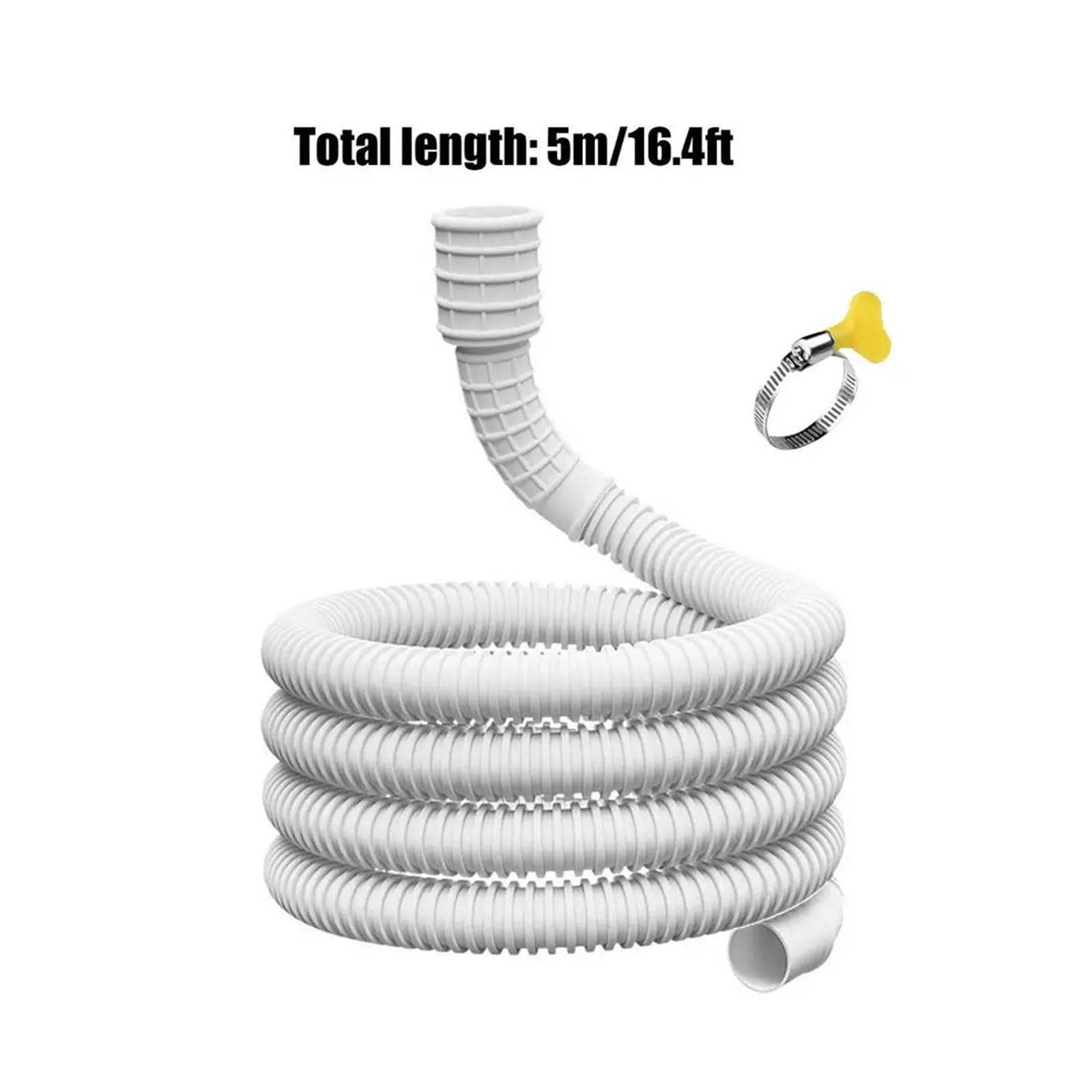 Tubo di ingresso della lavatrice da 5/6 m, deumidificatore, condizionatore d'aria mobile, tubo scarico, unità esterna AC, acqua(5 meters)