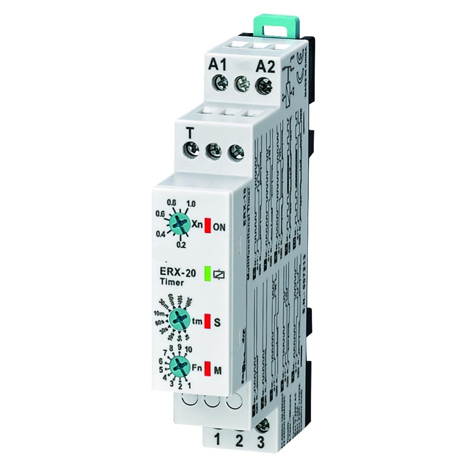 Relais temporisé multifonction ERX-10 12-240VAC DC pour tableau - 3