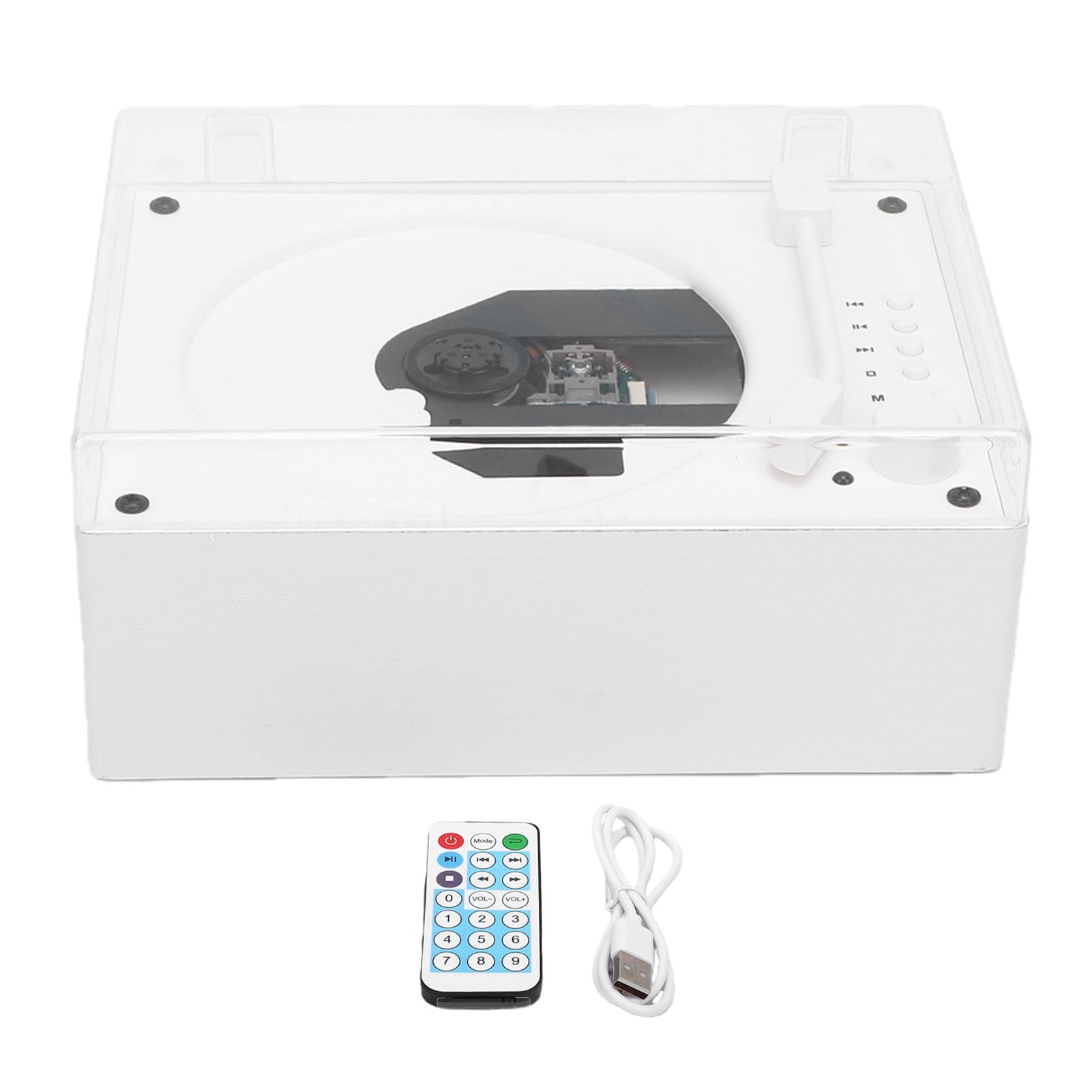 Fabater Lettore Musicale CD Portatile Bluetooth con AUX e USB per Viaggi e attività All'aperto