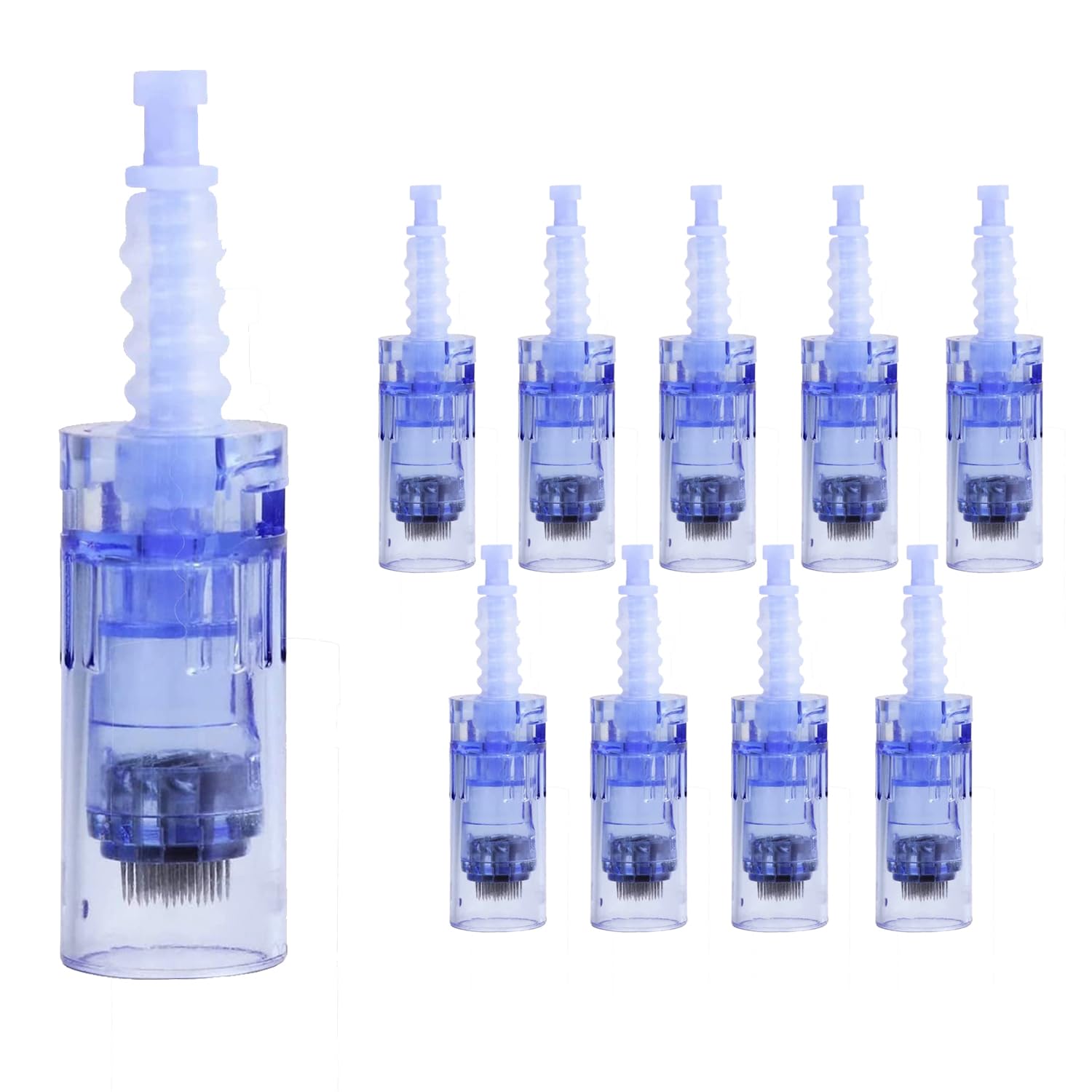 Derma Pen Nadeln für Microneedling Maschine Pen,36pin 10 Stück Replacement Needles (Blue) J170 (36pin)