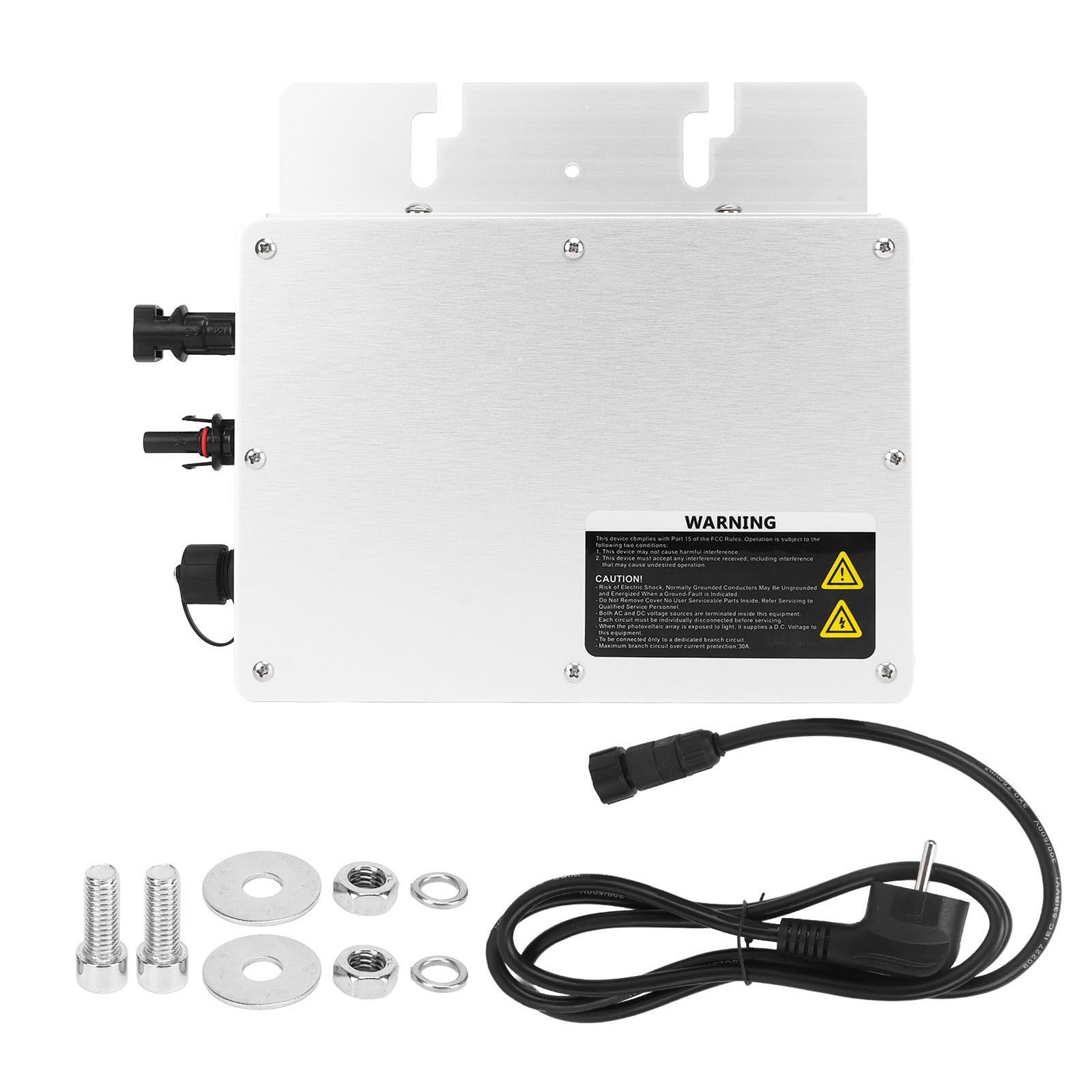 Onduleur 300 W/600 W/1200 W, micro onduleur solaire étanche IP65, puissance de balcon 90-160 VAC, mode d'empilage couplé au réseau