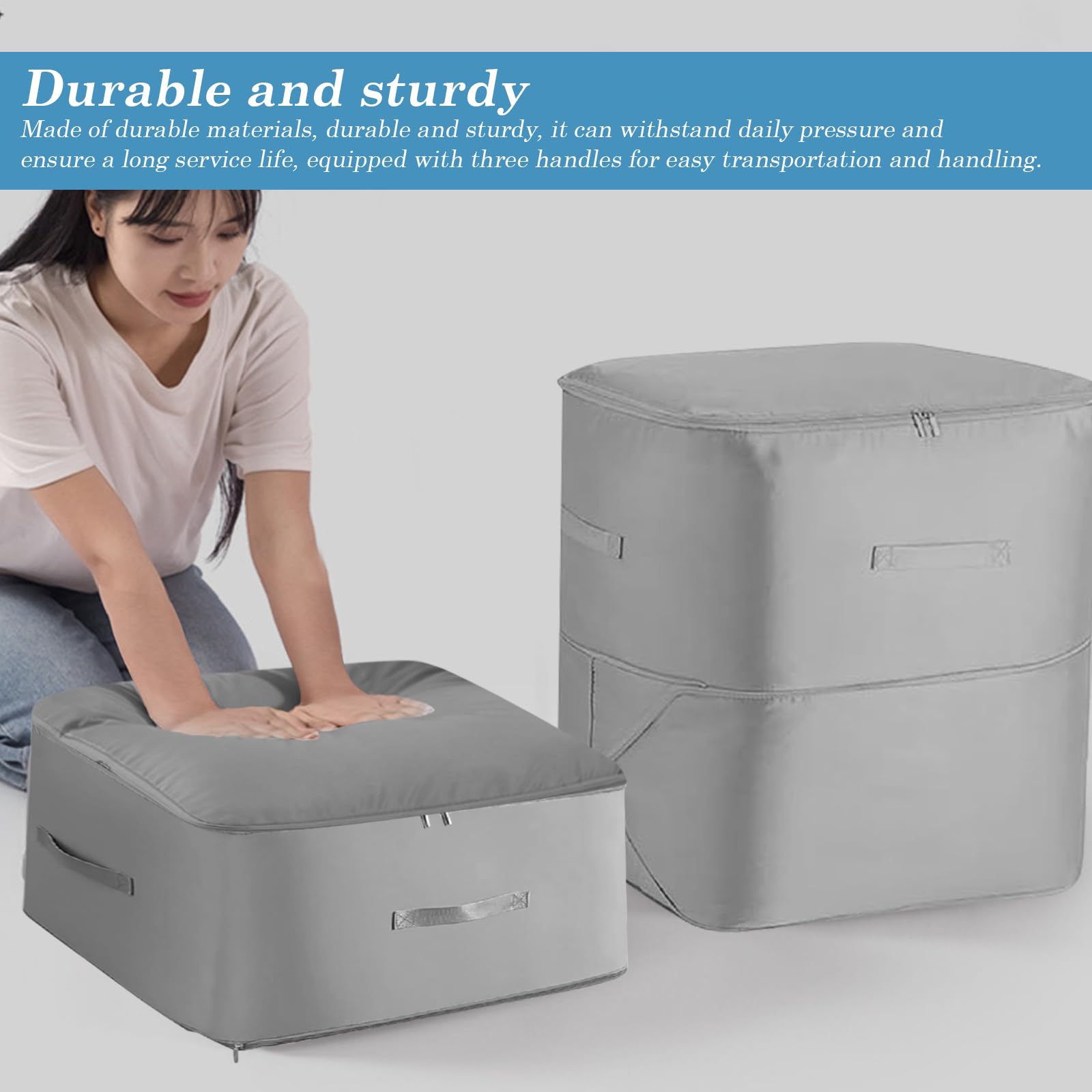 Organizer Ultra Space Per Coperte E Vestiti - Sacchi A Compressione 52x42x30 Cm - Impermeabili - 3