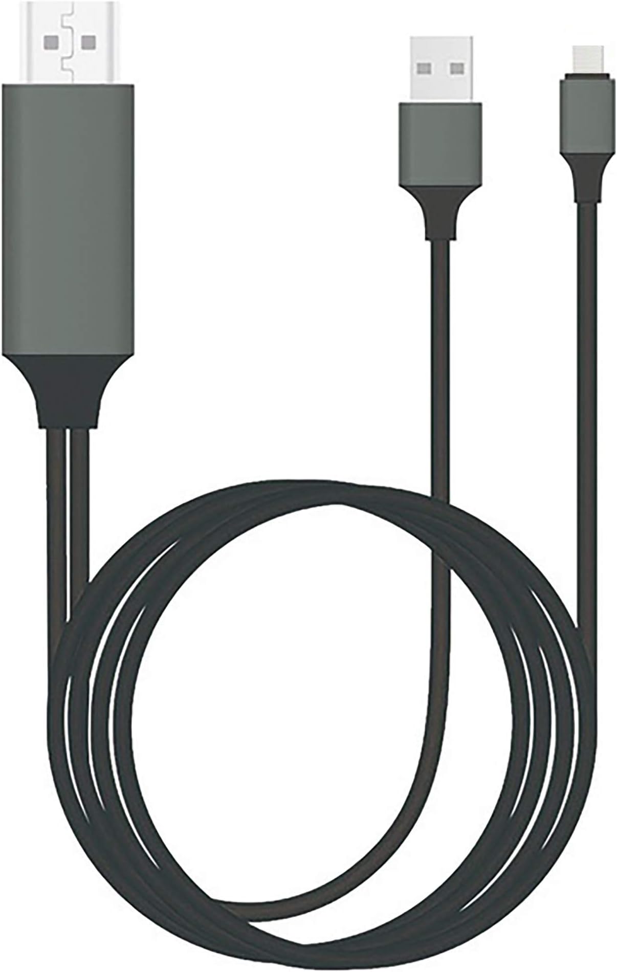 PRO USB-C HDMI Compatible with Xiaomi 11T Pro at 4k with Power Port, 6ft Cable at Full 2160p@60Hz, 6Ft/2M Cable [Gray/Thunderbolt 3 Compatible]