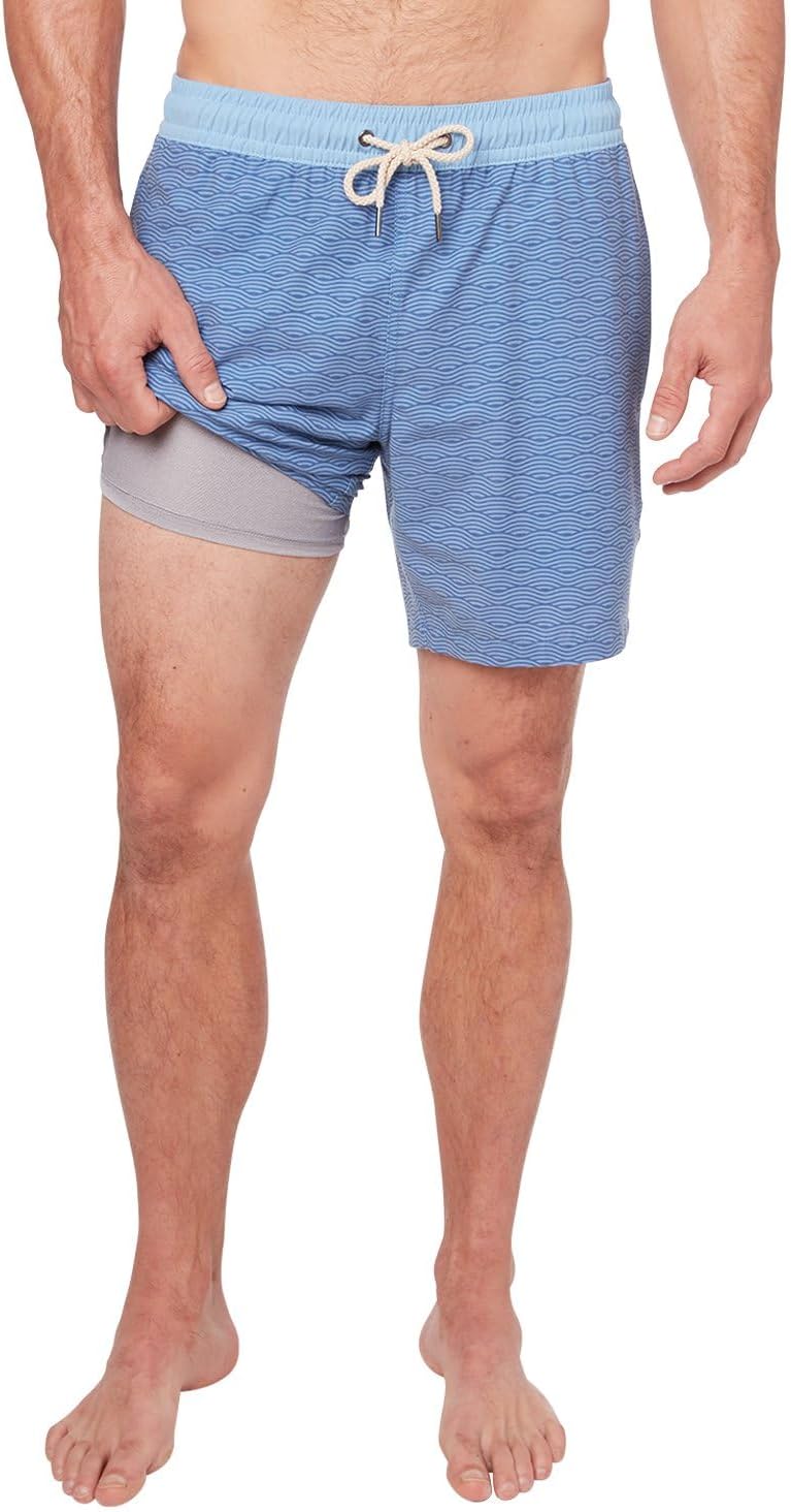Fair Harbor Bayberry Trunk –– Men's Swim Suits with Liner, 7-inch Inseam –– Anti-Chafe Classic fit Swim Trunks - Image 3