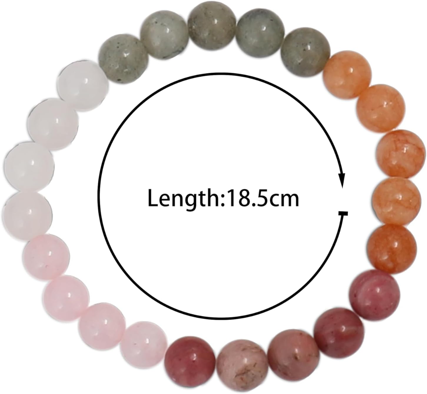 Stone Beads Bracelet for Women Men's, Protection Healing Crystal Bracelet, 8mm Gemstone Beaded Stretch Beaded Bracelet Jewelry Gift - Image 8