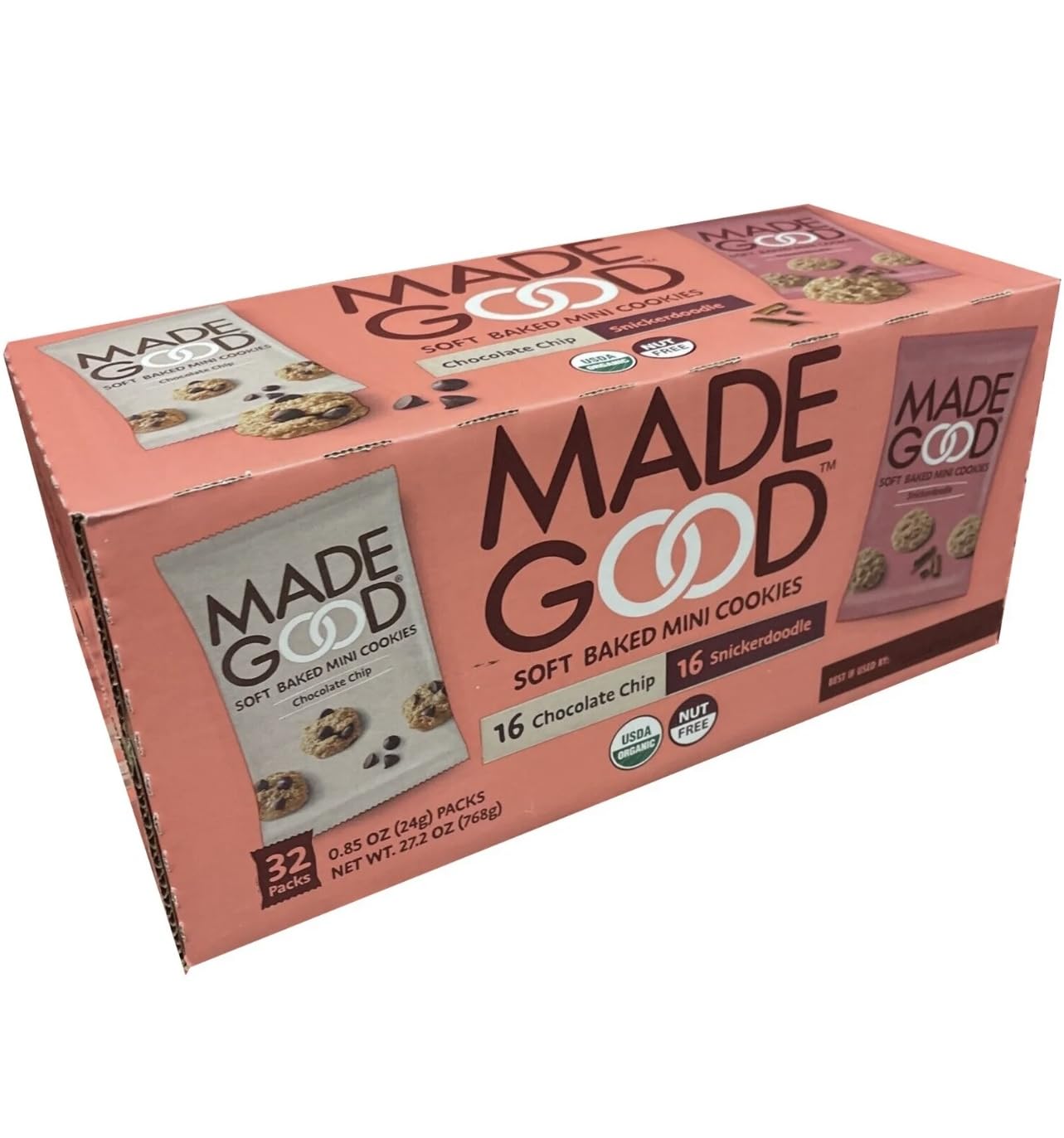 Amazon.com: Made Good Soft Baked Mini Cookies 32packs, 16