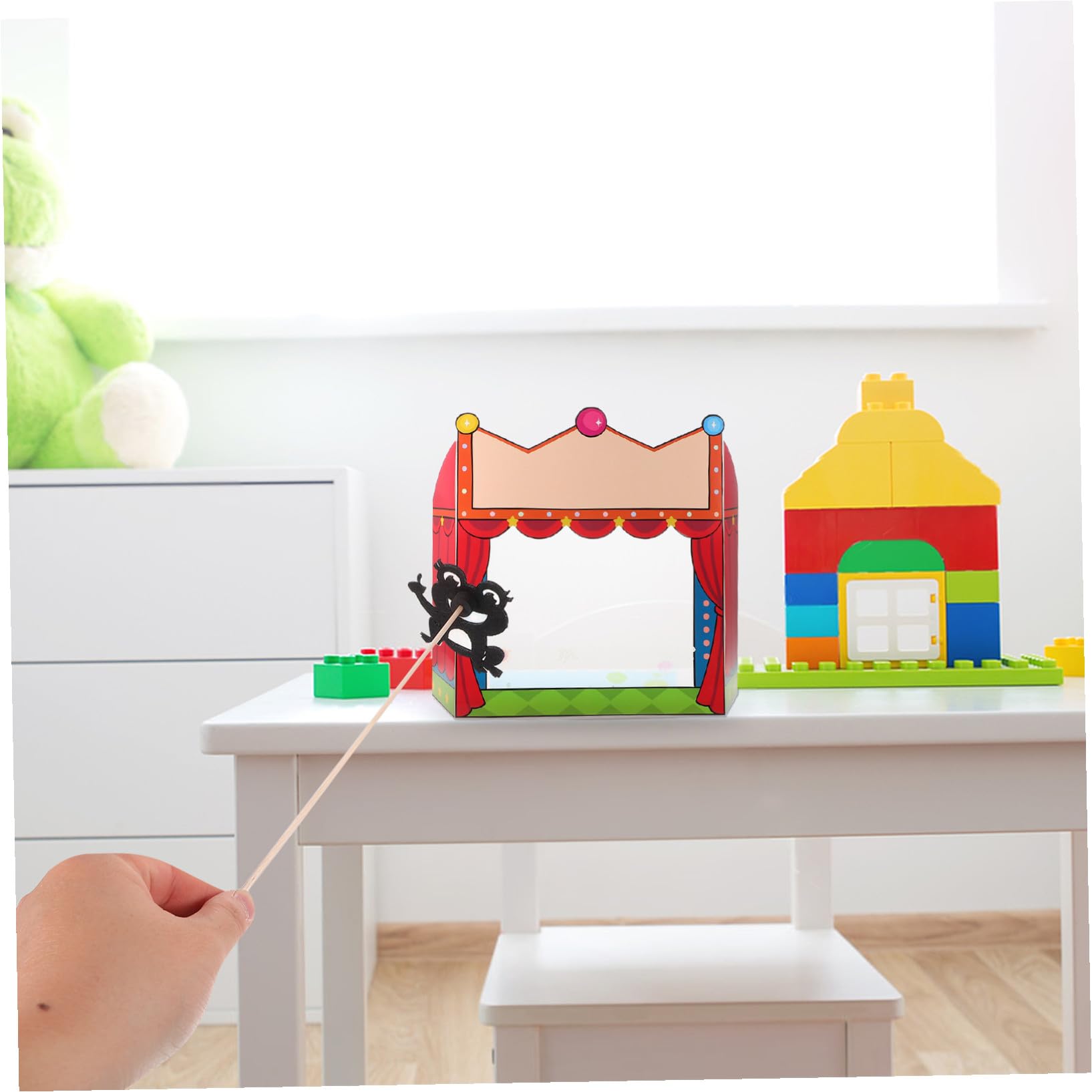 Kit Théâtre Marionnettes Ombres DIY Accessoires Artisanaux pour Spectacle Marionnettes Main Jeu Éducatif pour Garçon Fille et Adultes Découverte Traditionnelle Théâtre Chinois