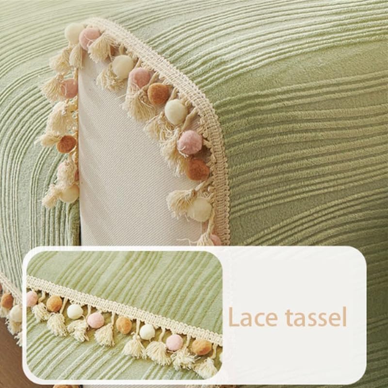 Copridivano in ciniglia per chaise longue, per divano con bracciolo destro/sinistro, fodera protettiva per divano a forma di L, elegante e protezione per mobili