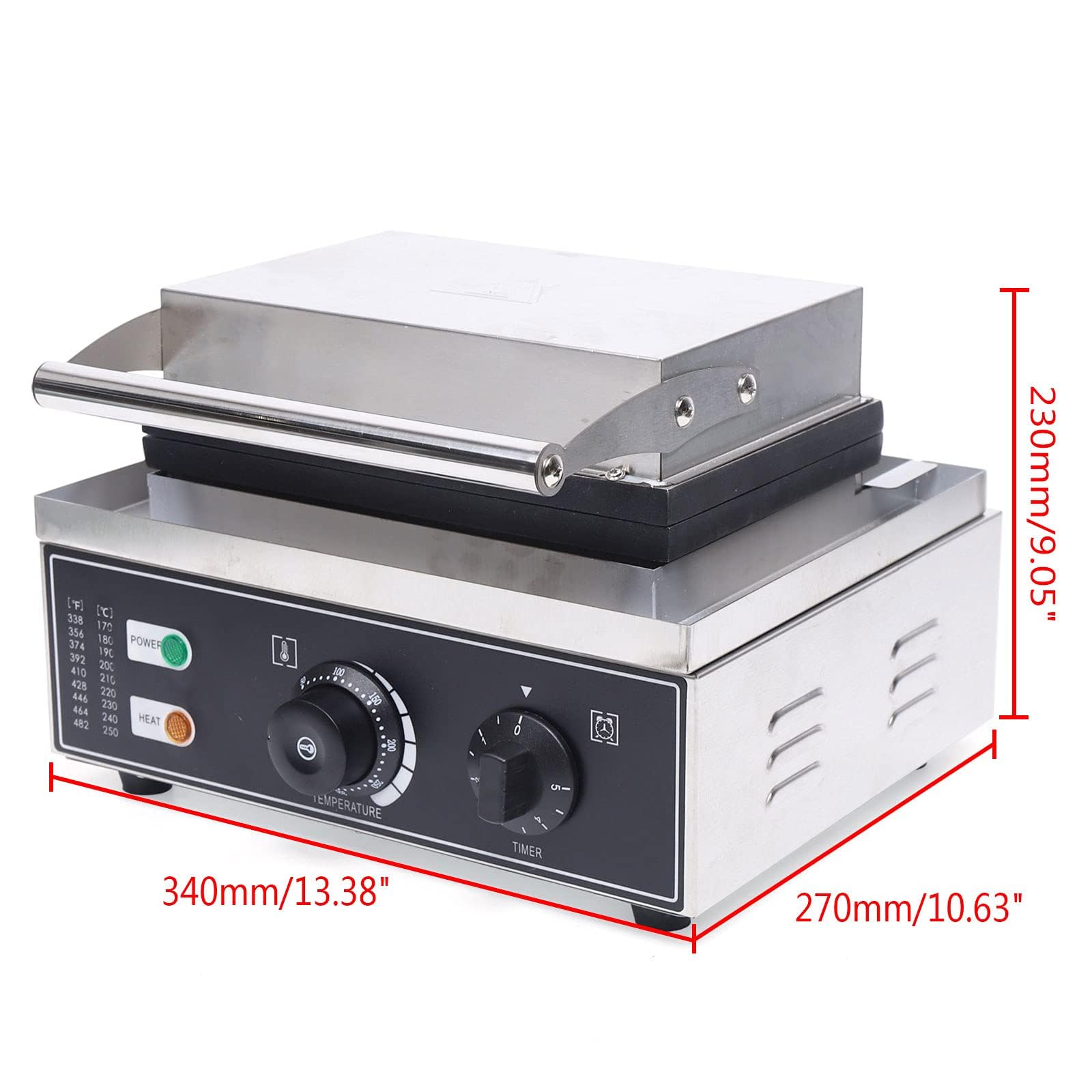 Machine à Donuts électrique Machine à Mini Beignets Gaufrier 12 Grille Waffle Maker Chauffage Double Face 220v 1500W