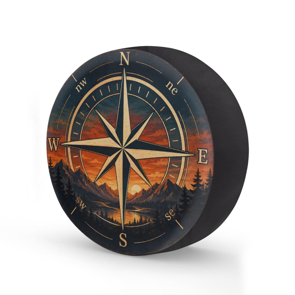 Mountain Compass Spare Tire Cover Wheel Covers Protectors Waterproof Dust-Proof Universal Fit Trailer, RV, SUV and Many Vehicle 14 Inch,C-04