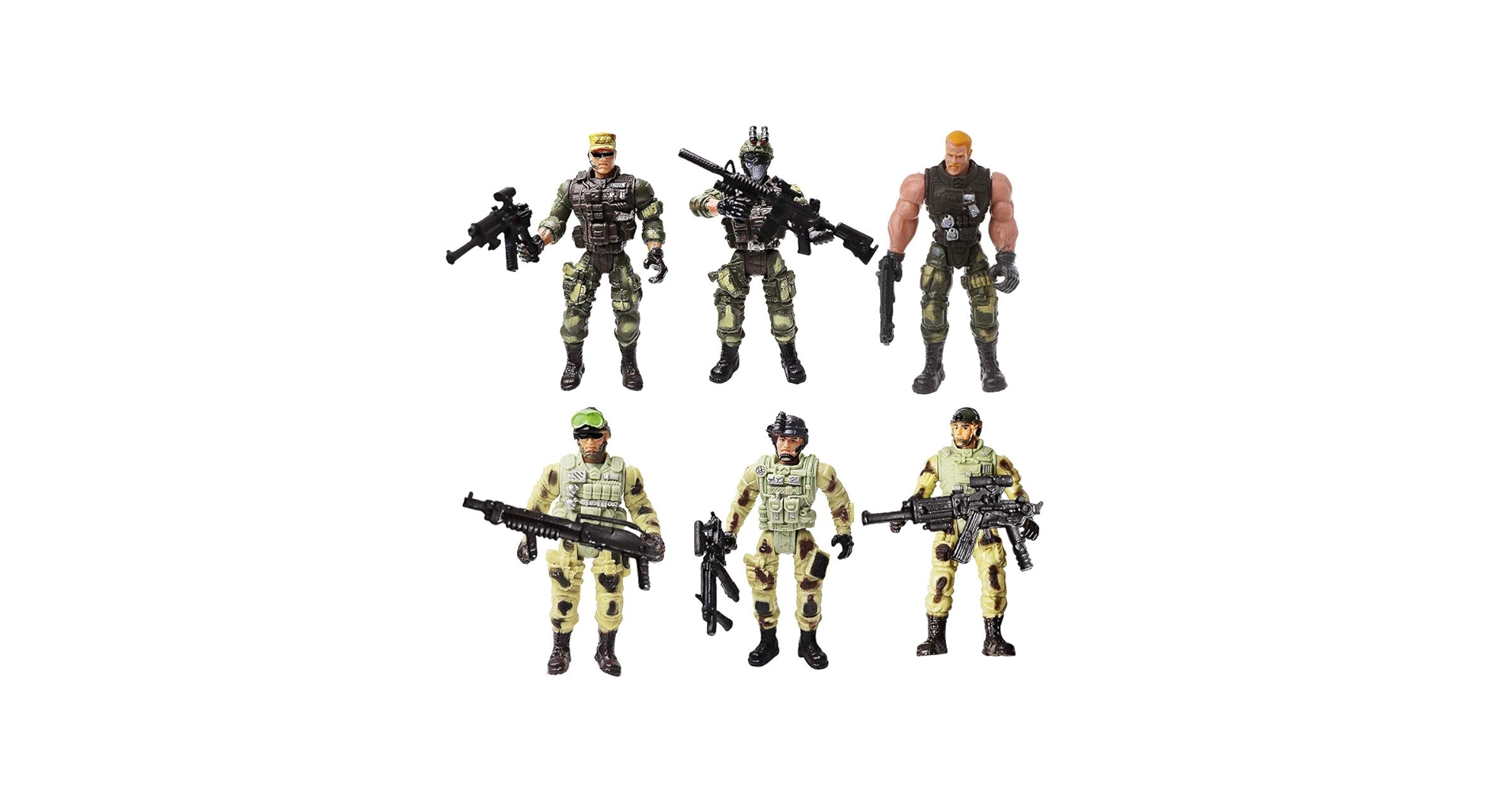 aamy 9人セットまとめ売り　アーミー Amazon.com: Lynkaye Soldier Action Figure Army Men with