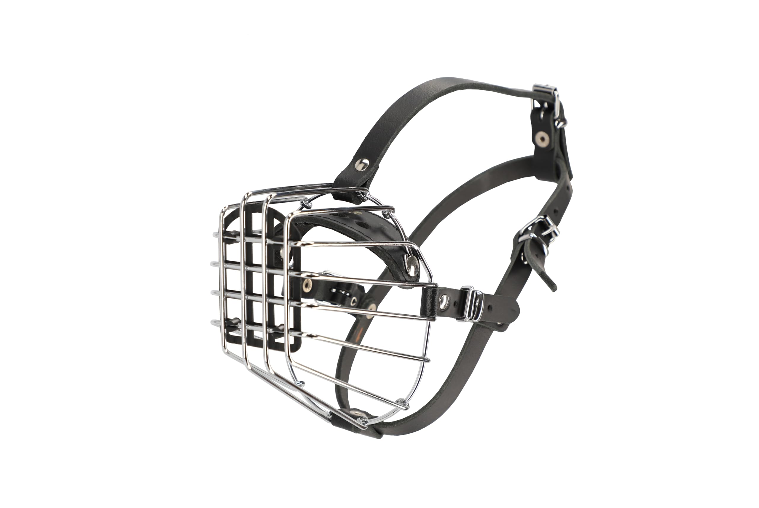 Dingo Metal Muzzle for Small Schnauzer 29 cm Circuit Below Eyes, 7 cm Metal Wire Length 14024