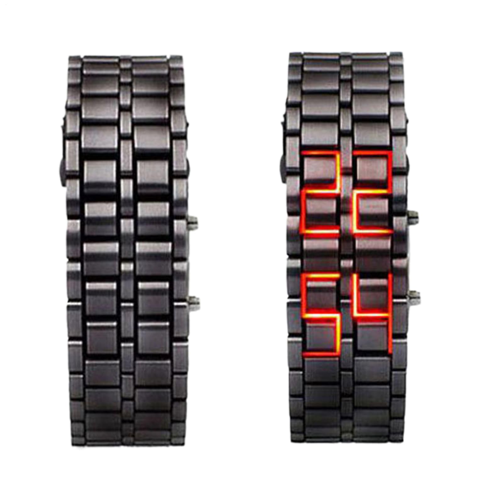 Demsyeq Men LED Watch, Fashion Watch, Creative Mens Electronic LED Digital Fashion Classic Waterproof Bracelet for Running
