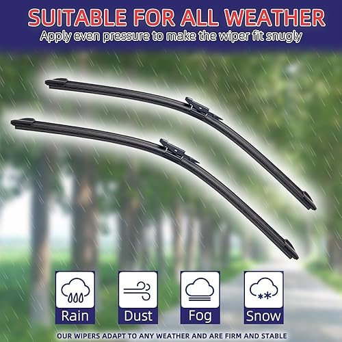 Miniatura 5 de Limpiaparabrisas de coche compatible con BMW Serie 1 F20 F21 114i 116i 118i 120i 125i M135i M140i 116d 118d 125d 2012-2019 Limpiaparabrisas de goma