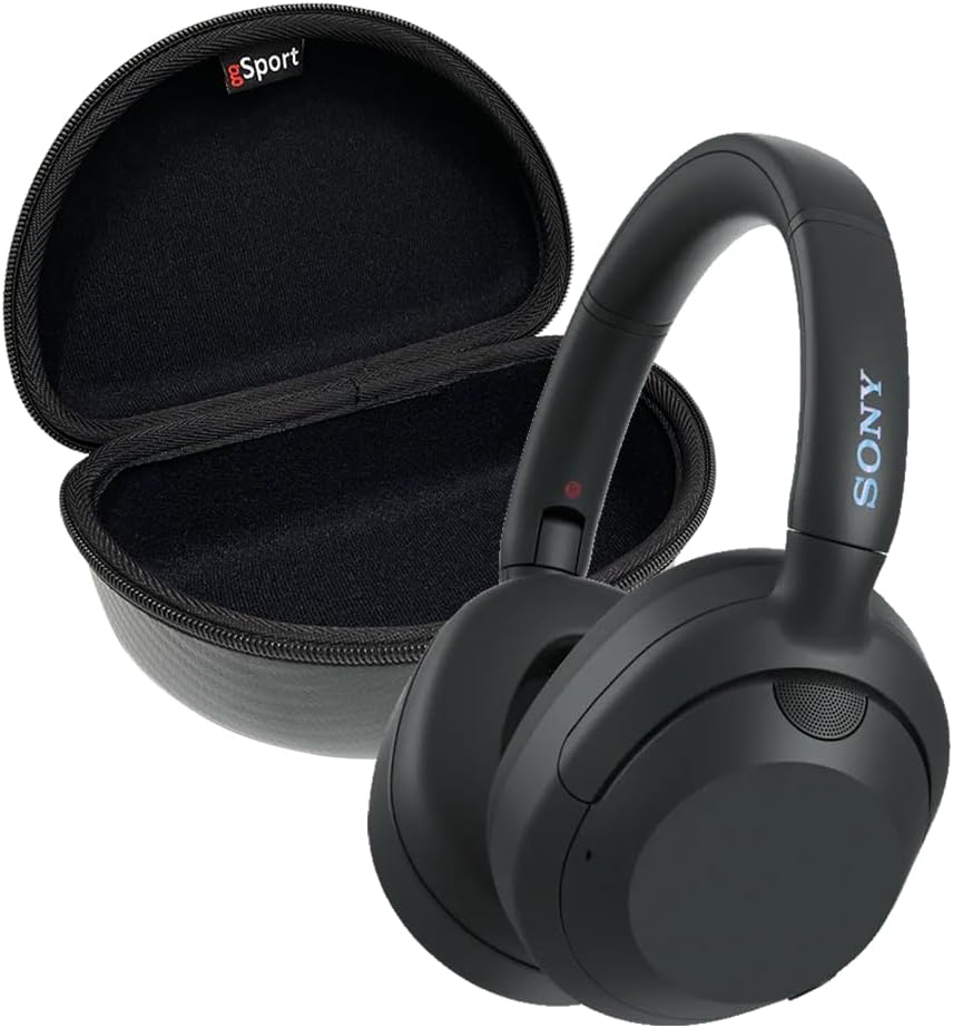 Sony WH-ULT900N ULT WEAR Noise Canceling Wireless Headphone Bundle with gSport Case (Black)