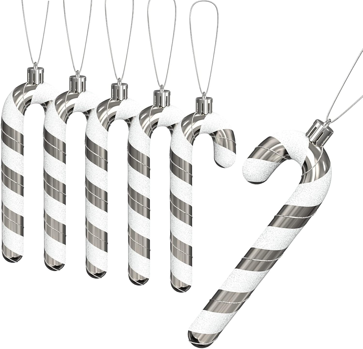 Amazon.de Zuckerstangen Weihnachten Deko, 6 Stück Weihnachtsbaum