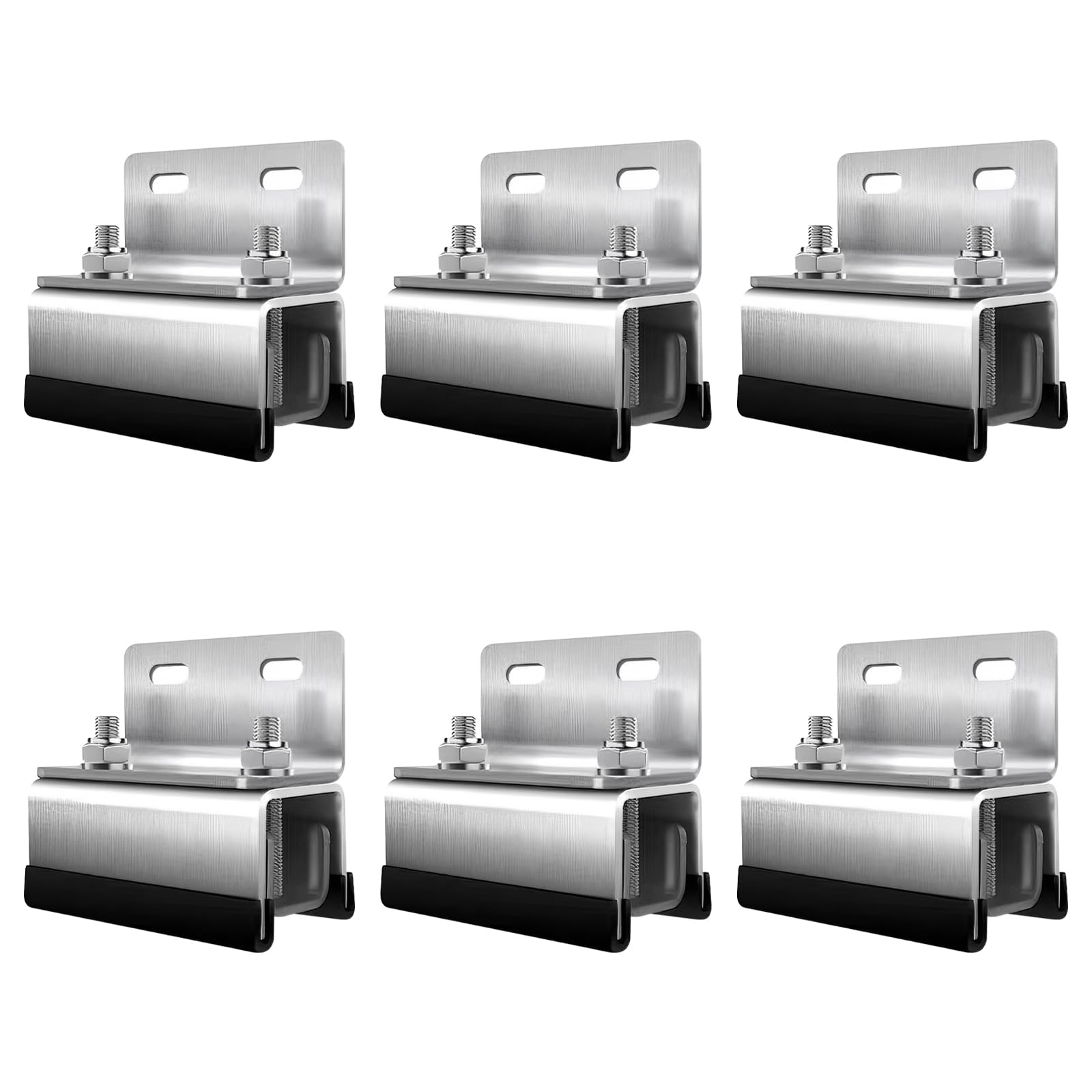 BRGD 6 Pezzi Van Roof Rack Mount Kit, portapacchi base 304 in acciaio inox per ProMaster, Boxer, Jumper, Ducato, Movano