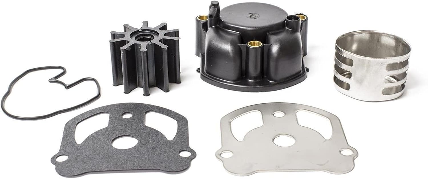 984461 Water Pump Impeller Repair kit for Evinrude Johnson OMC Cobra V6 V8 Stern Drive 2.3L 2.5L 3.0L 4.3L 4.6L 5.0L 5.7L 5.8L 7.5L Boat Motor Engine Parts Replacement 983895 984744 0984461
