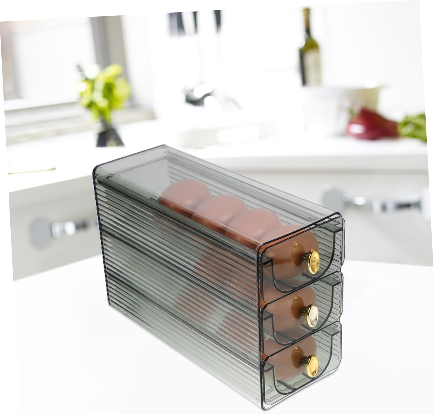 Multi Egg Holder for Refrigerator Rolling Egg Organizer Food Grade Egg Storage Container Capacity for Fresh Eggs Durable and Sturdy Design