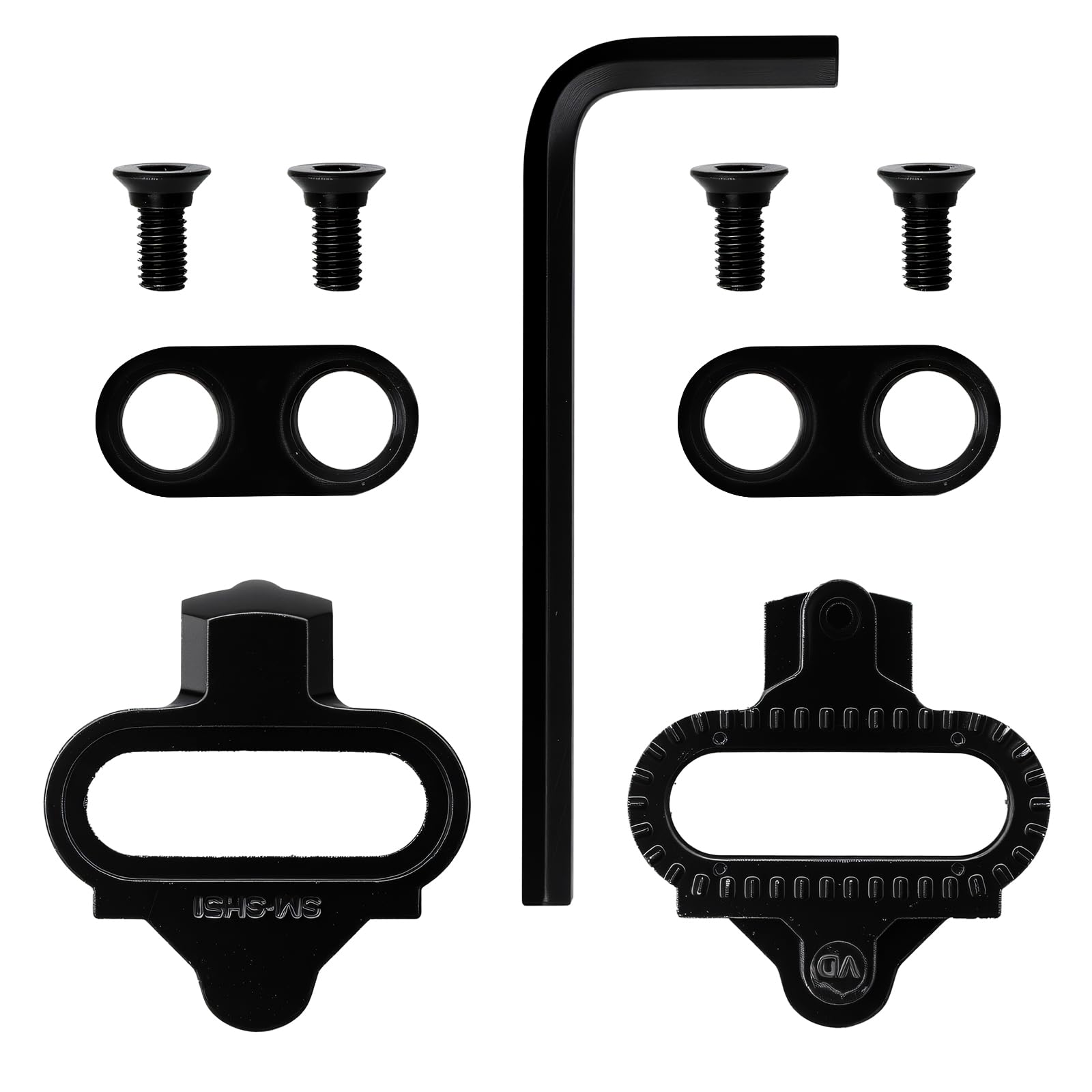 APOMOONS SPD Cleaty do butów rowerowych, kompatybilne z pedałami blokującymi SM SPD, serie Mountain Locking, Cleaty do Shimano, rowerów górskich, antypoślizgowych